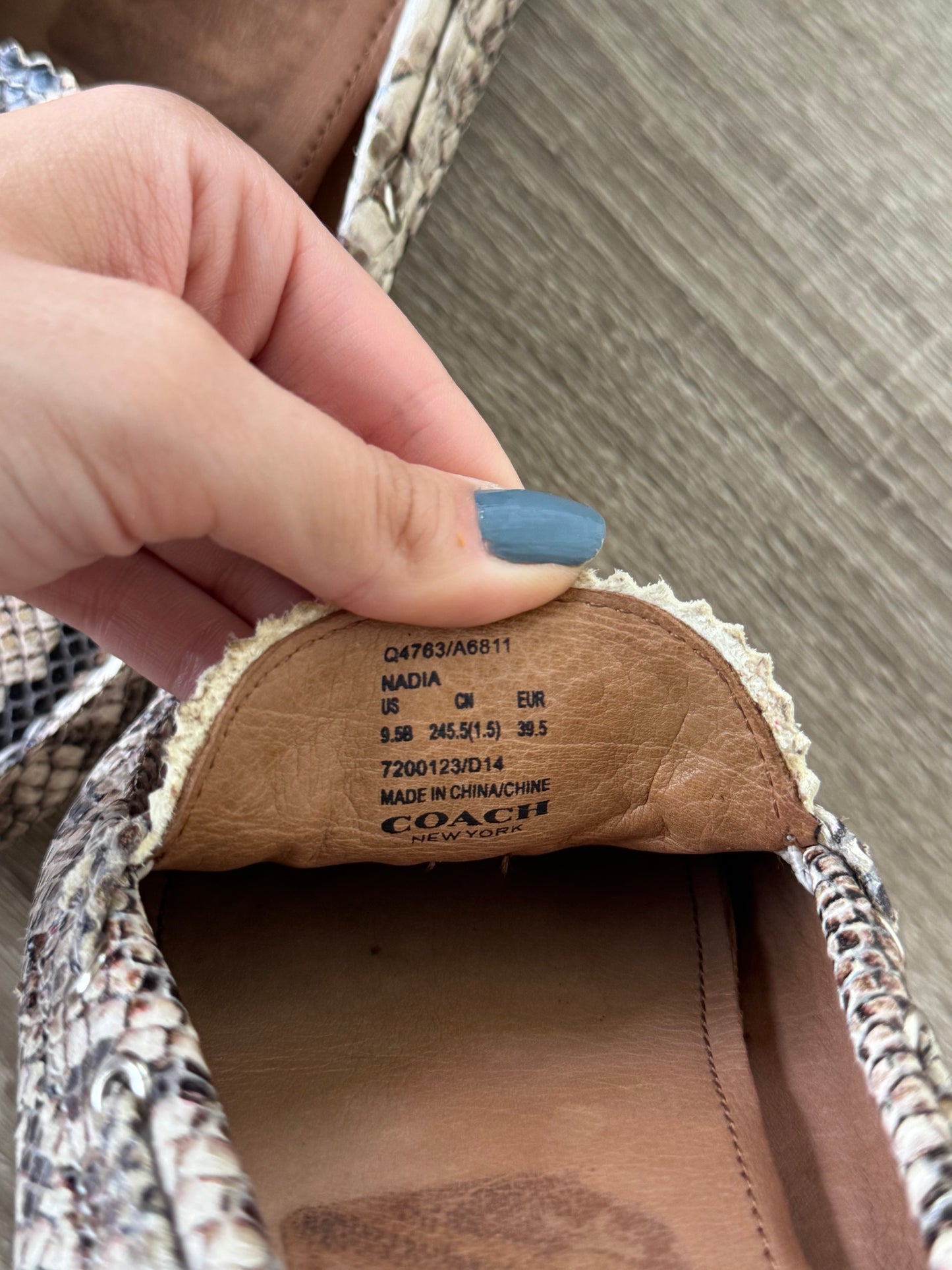 Pantofi- mocasiniCoach din piele naturală interior - exterior,  extrem de comozi, mărimea 39,5
