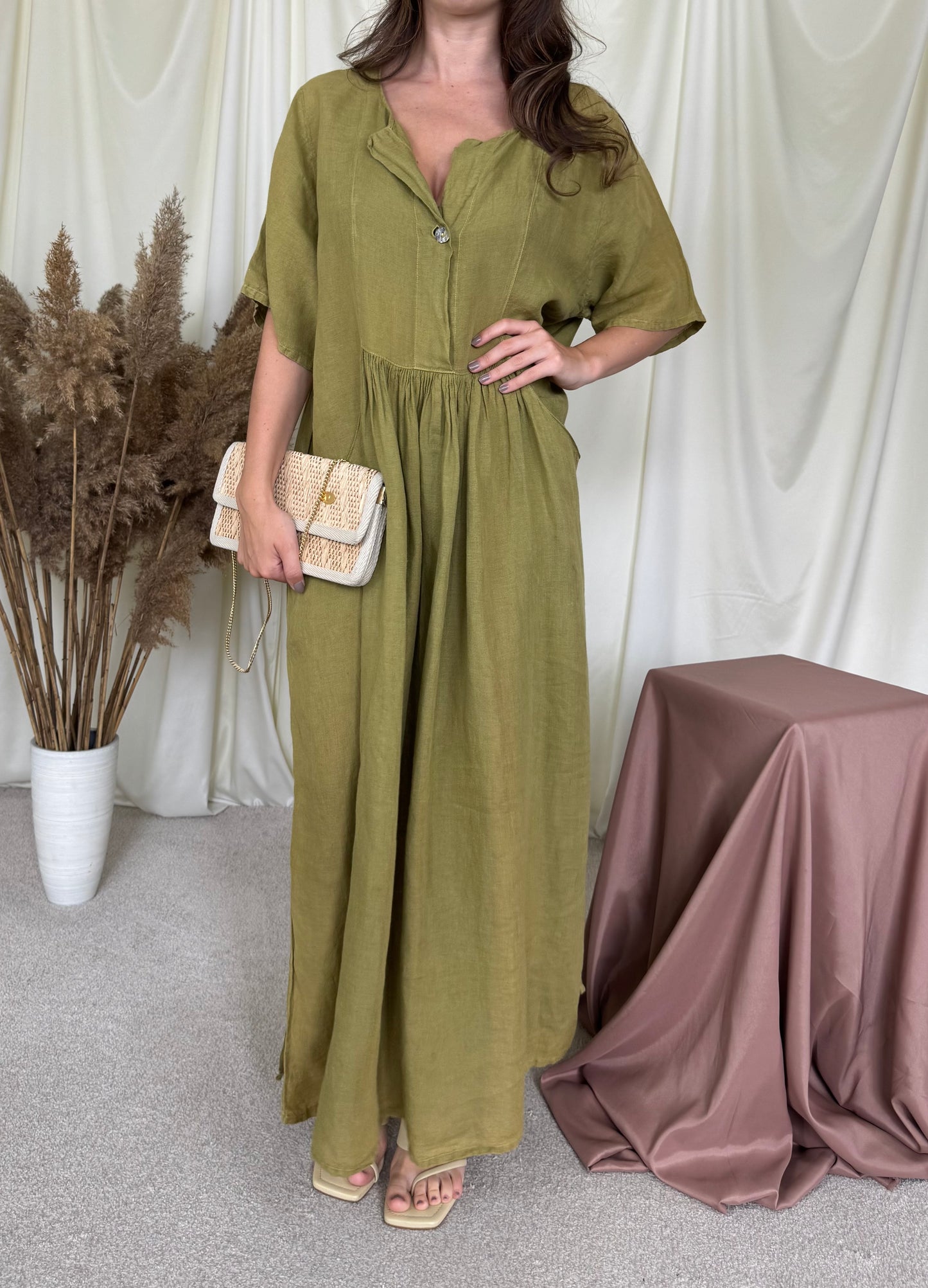 Rochie La Bottega di Brunella din 100% in în croi amplu ( mărimea L/XL)