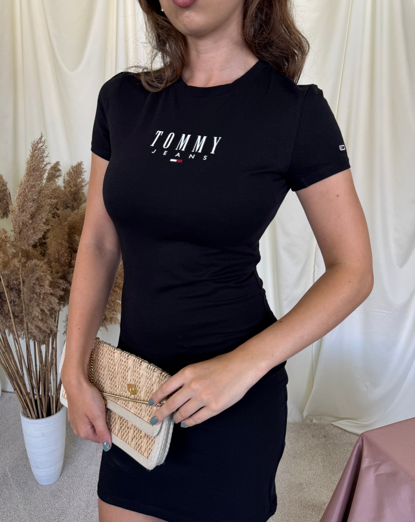 Rochie Tommy Hilfiger din bumbac, produs nou 
(Mărimea XS/S)