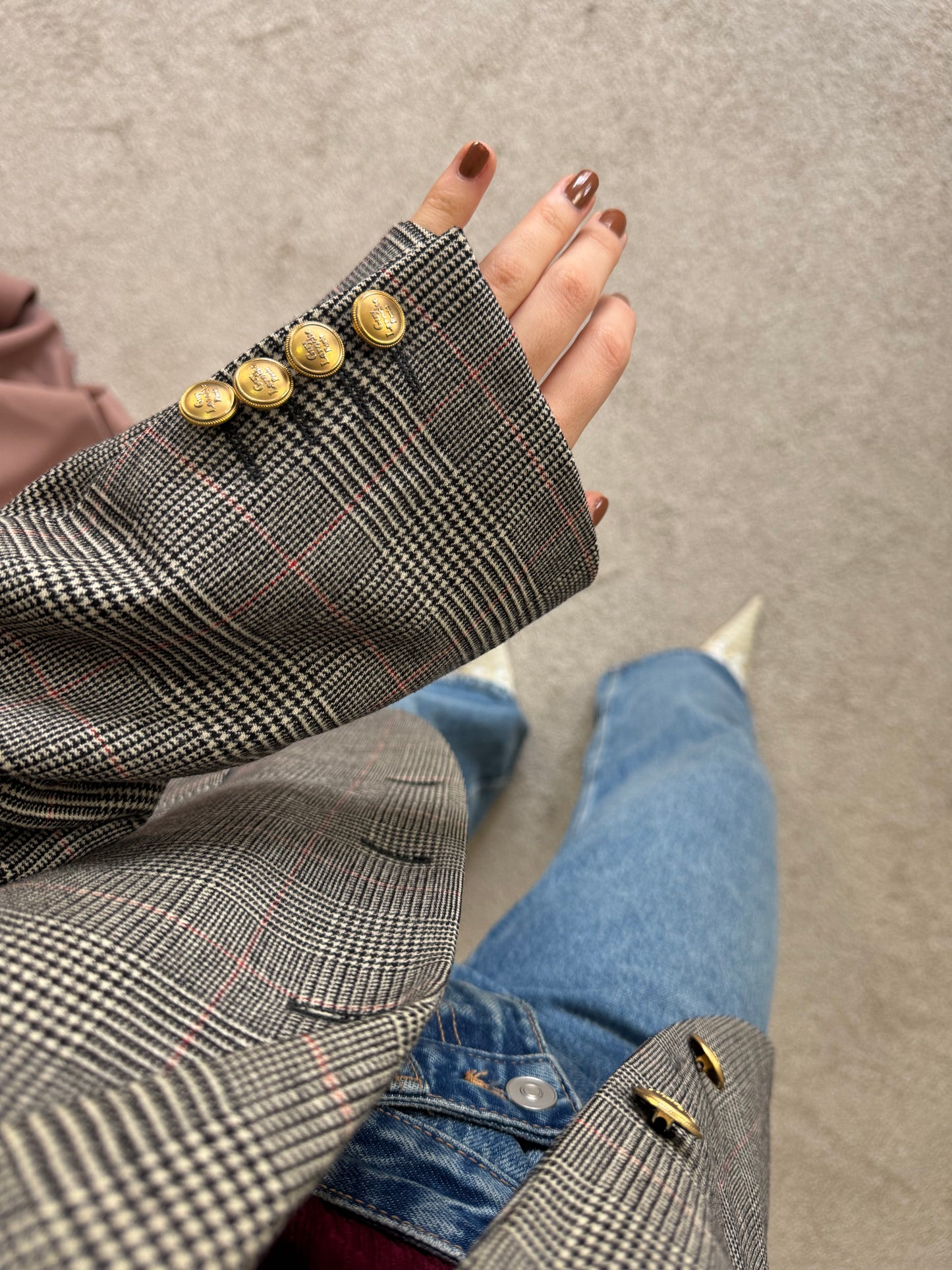 Sacou GuyLaroche Paris, stofă 100% lână. Mărimea L