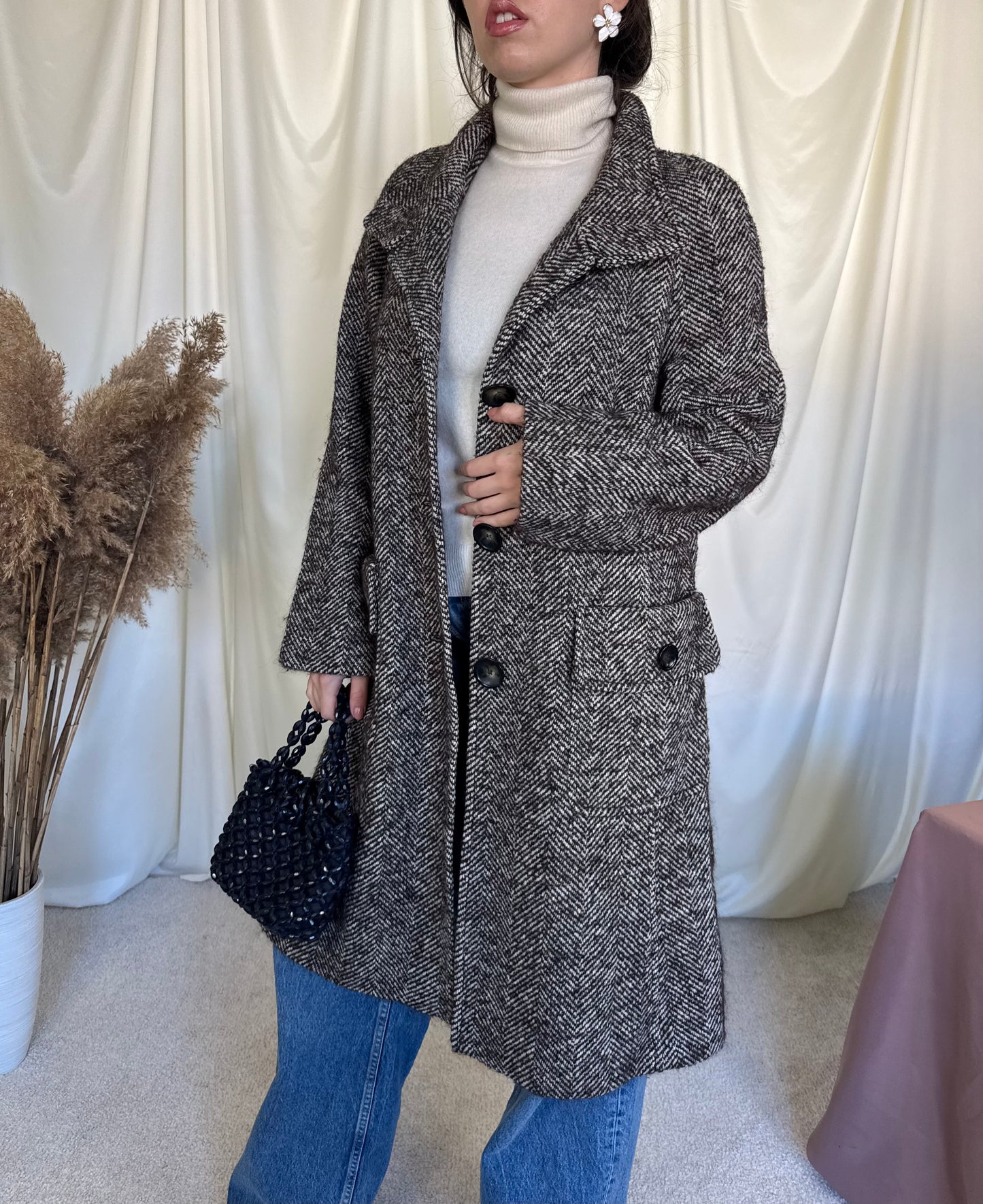 Palton de brand BASLER din lână( mărimea M/L)