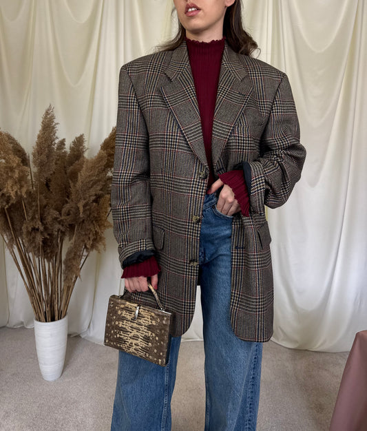 Sacou luxury lung tip pardesiu din stofă extrem de fină LORO PIANA super 150’s 
(Mărimea L)