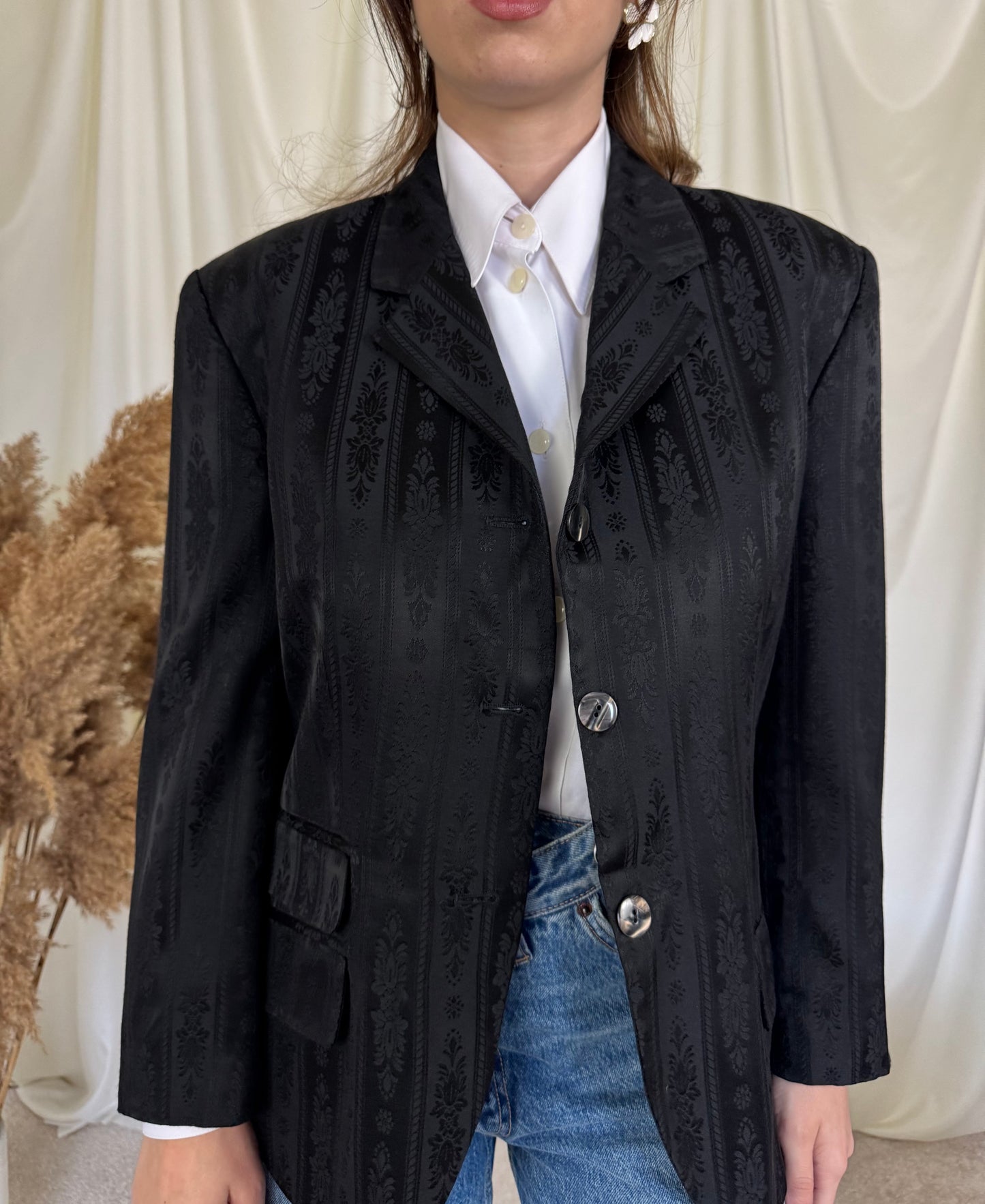 Sacou superb Stefanel, stofă cu print 
Mărimea 46 italienesc( M/L)