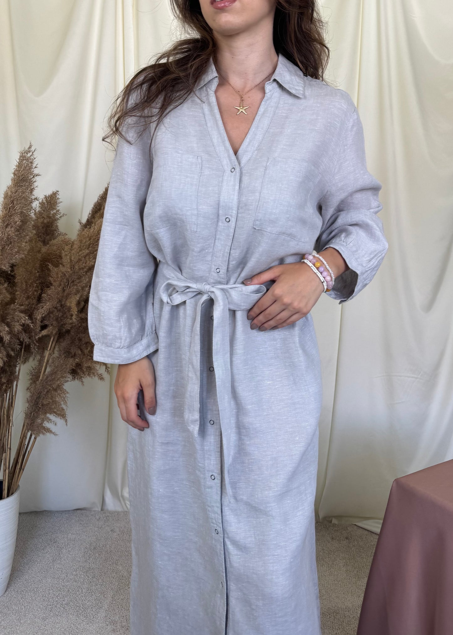 Rochie cu cordon din 100% în ( mărimea L/LX)