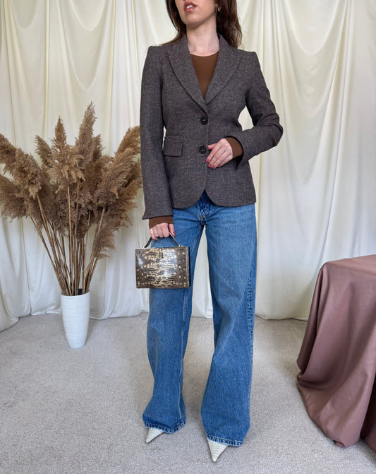 Sacou superb Armani cu cordon la spate, model cambrat 
(Mărimea S)