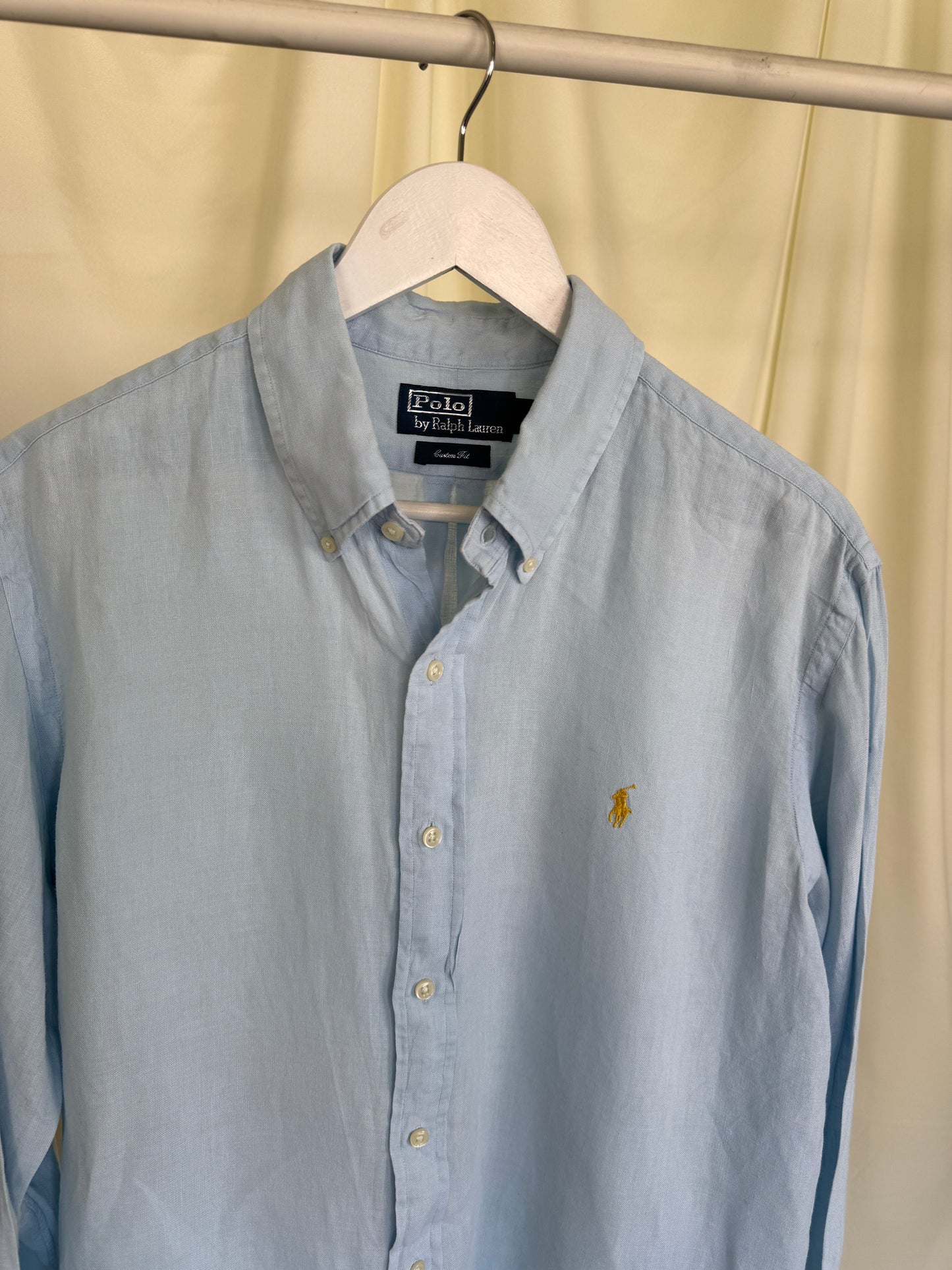 Cămașă Polo RALPH LAUREN baby blue din 100% in 
(Marimea L)