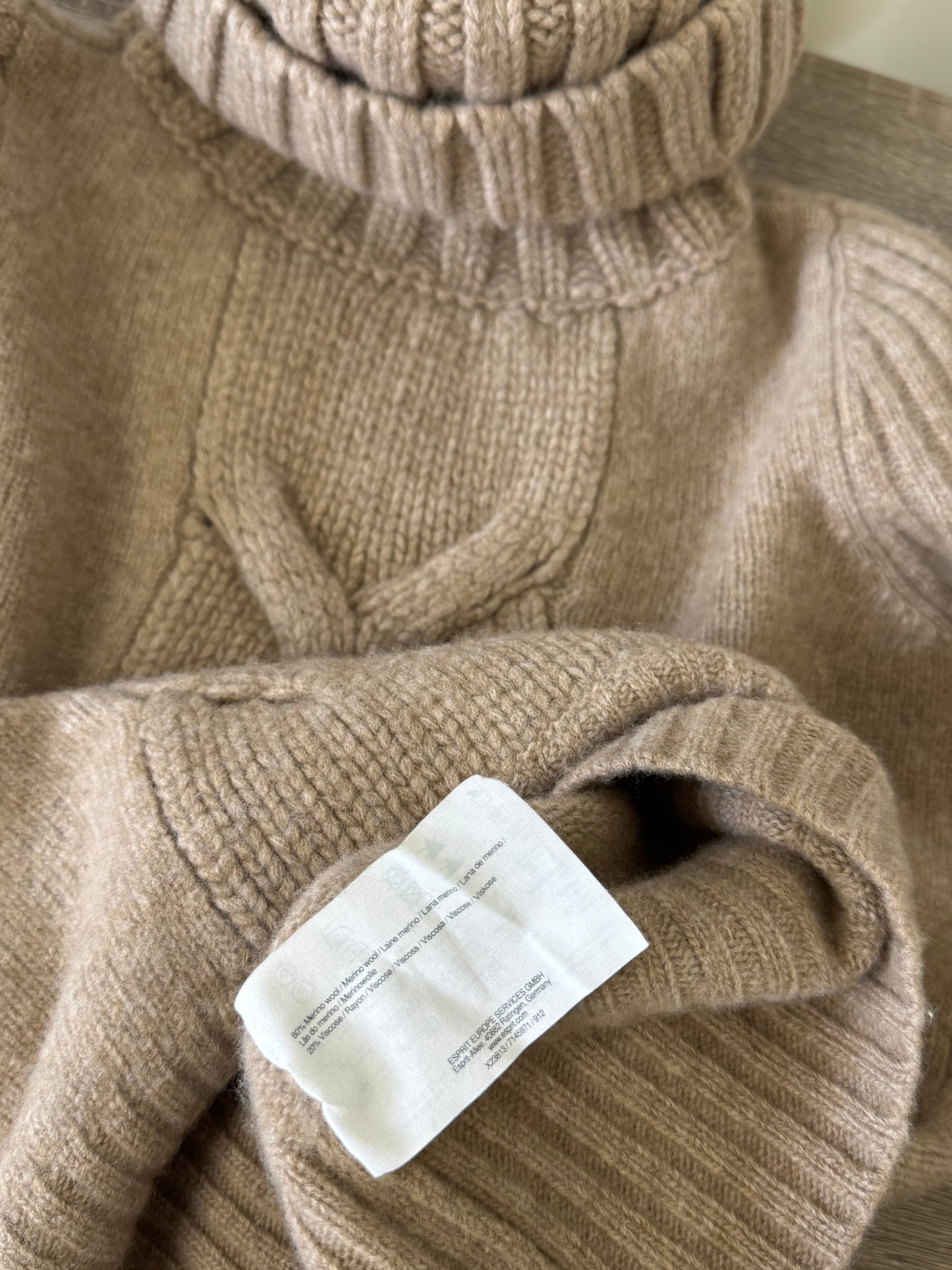 Pulover super gros din 80% merino(S)