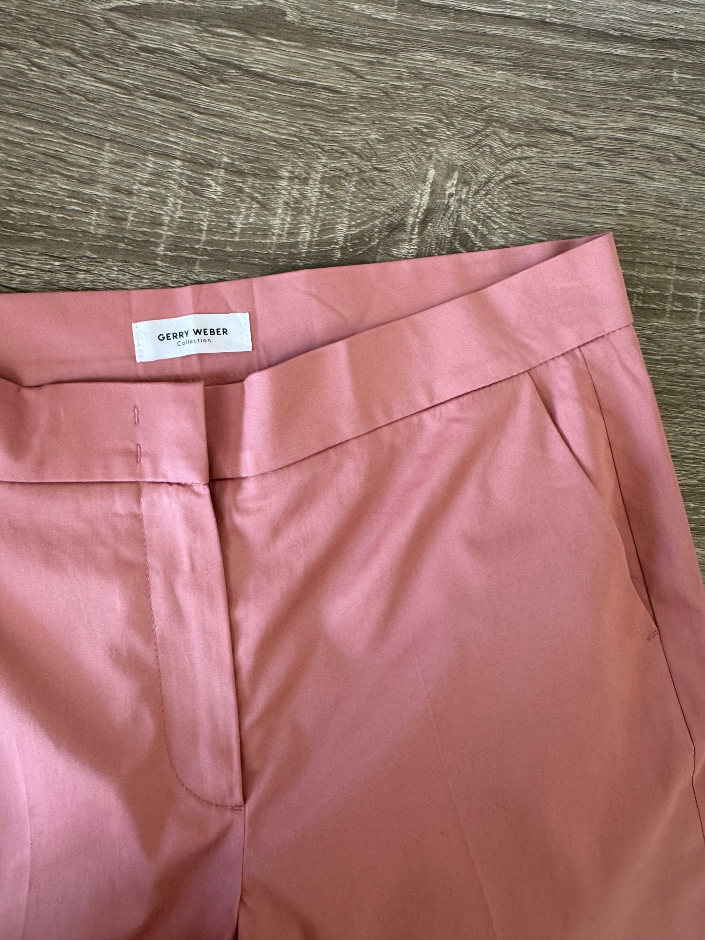 Pantalon office GERRY WEBER din bumbac, roz pal ( marimea S/M)