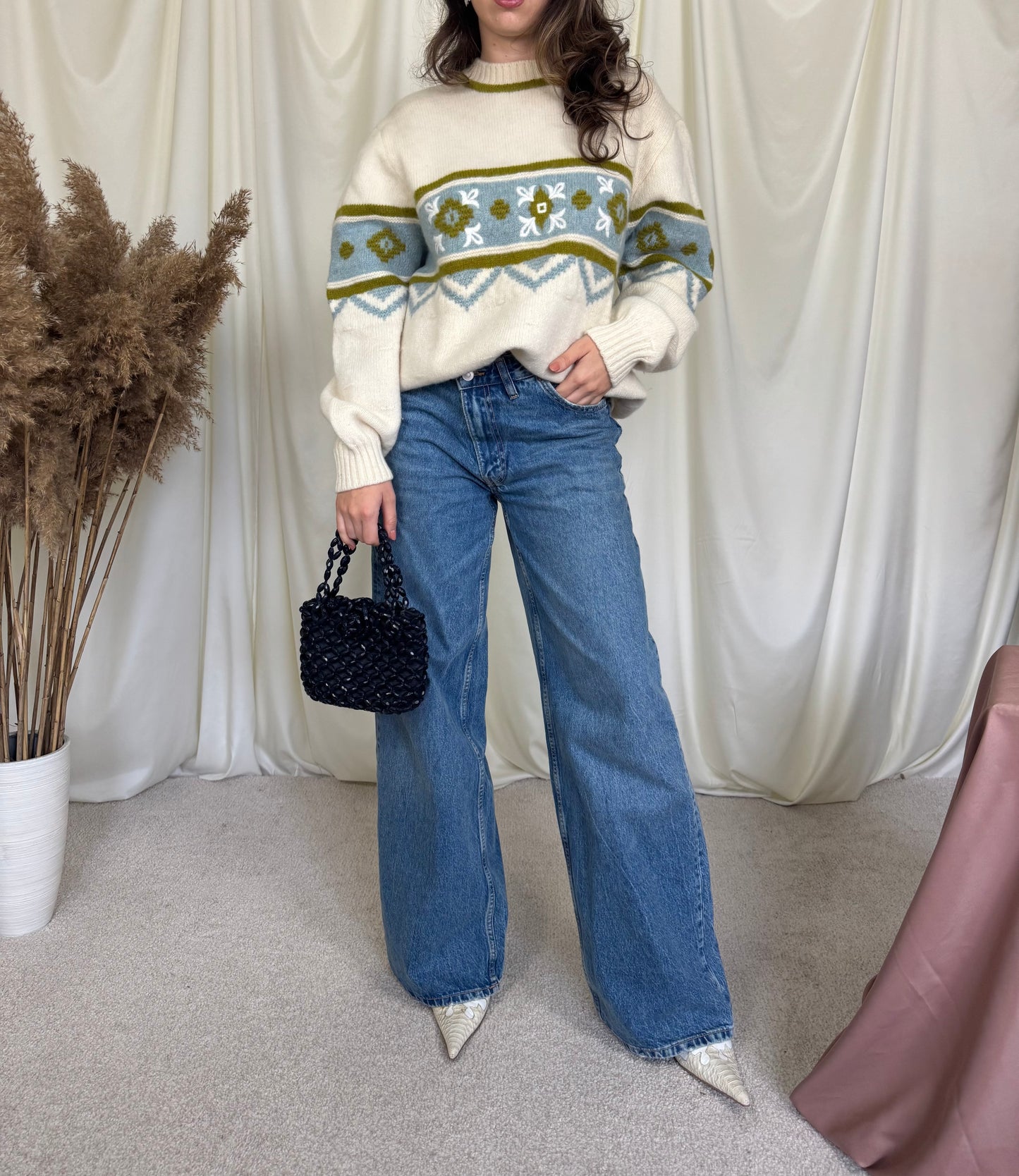 Pulover superb  benetton made in Italy din Lana ( mărimea L)