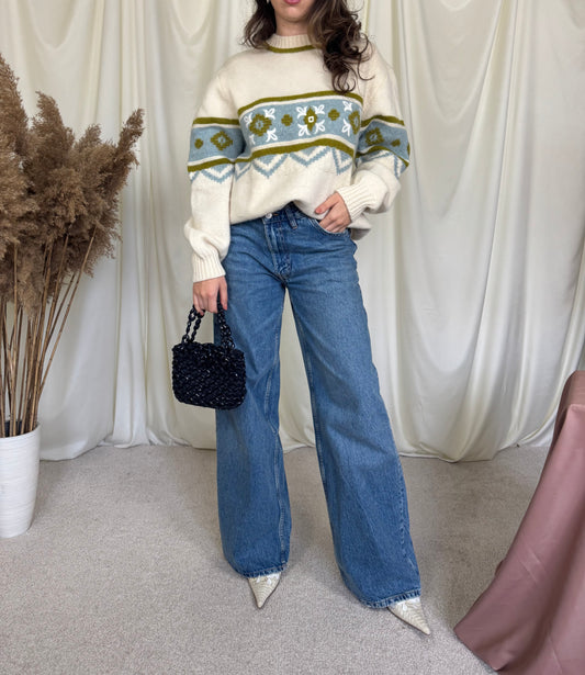 Pulover superb  benetton made in Italy din Lana ( mărimea L)