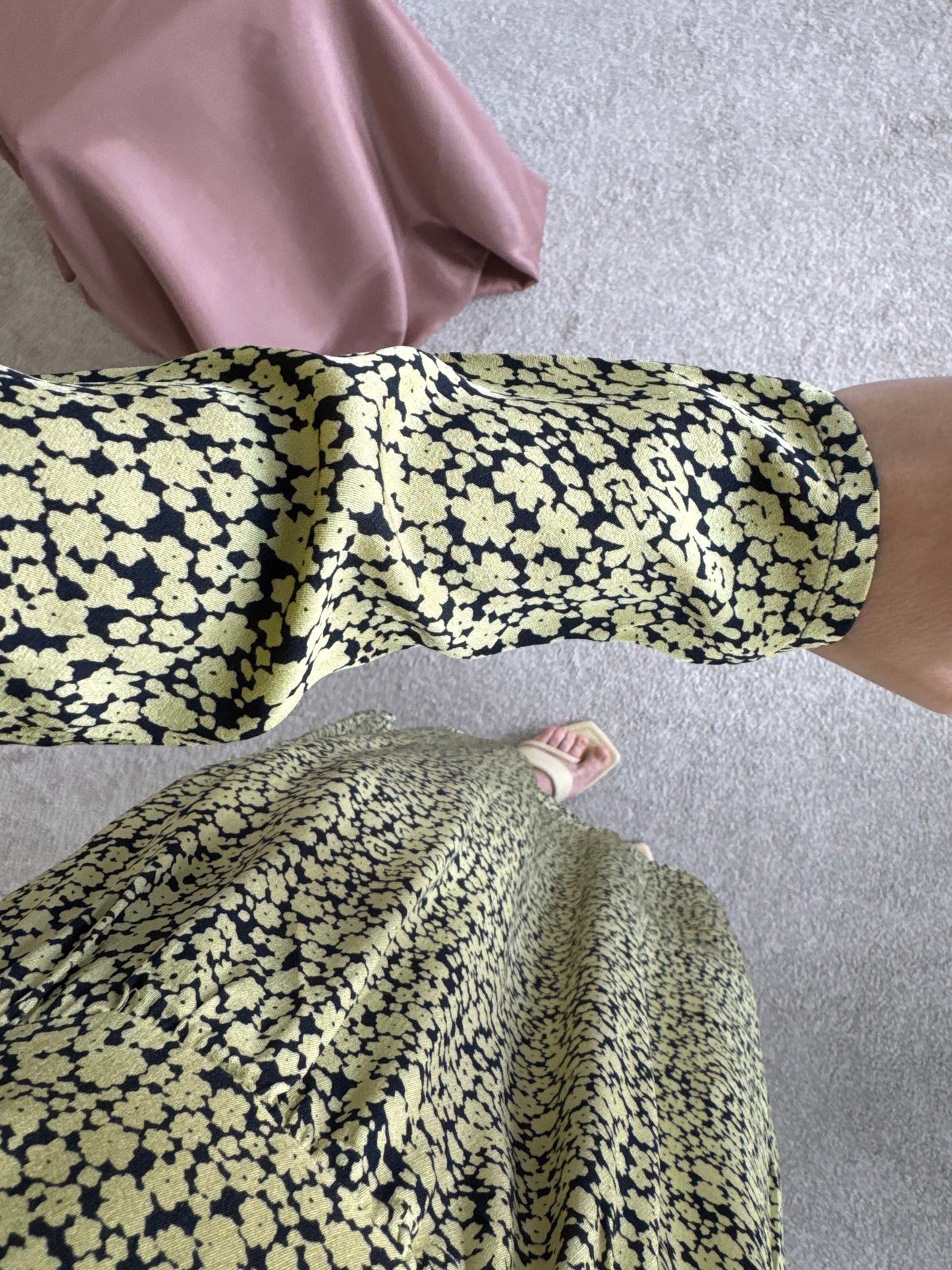 Rochie cu print SAMSOE SAMSOE din 100% vascoza 
(Mărimea S)