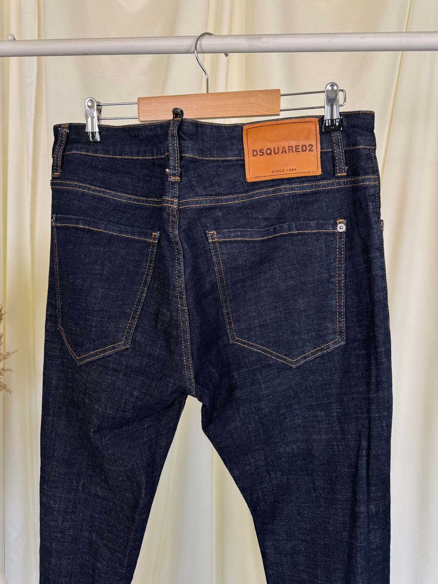 Blugi barbati Dsquared2 navy blue 
(Mărimea L)