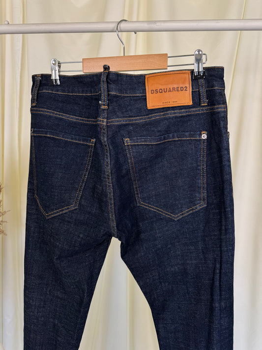 Blugi barbati Dsquared2 navy blue 
(Mărimea L)