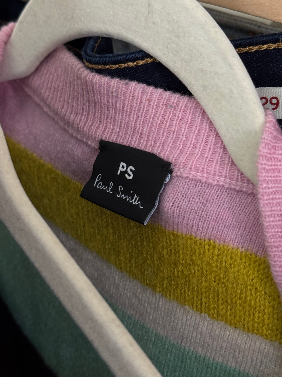 Jerse premium PAUL SMITH in dungi din lana și merino ( mărimea xs/s)