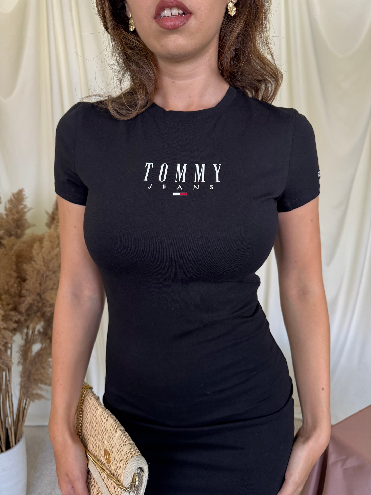 Rochie Tommy Hilfiger din bumbac, produs nou 
(Mărimea XS/S)