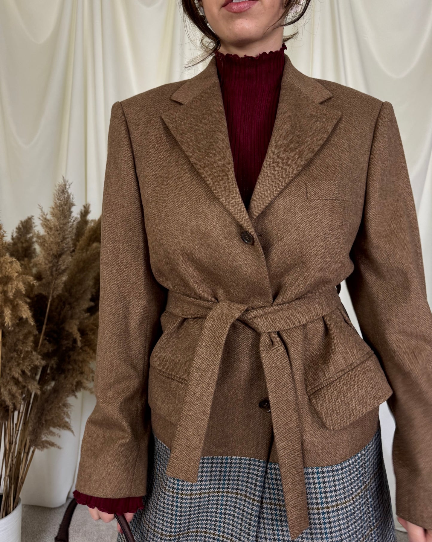 Palton din lână și cașmir unicat ( M)