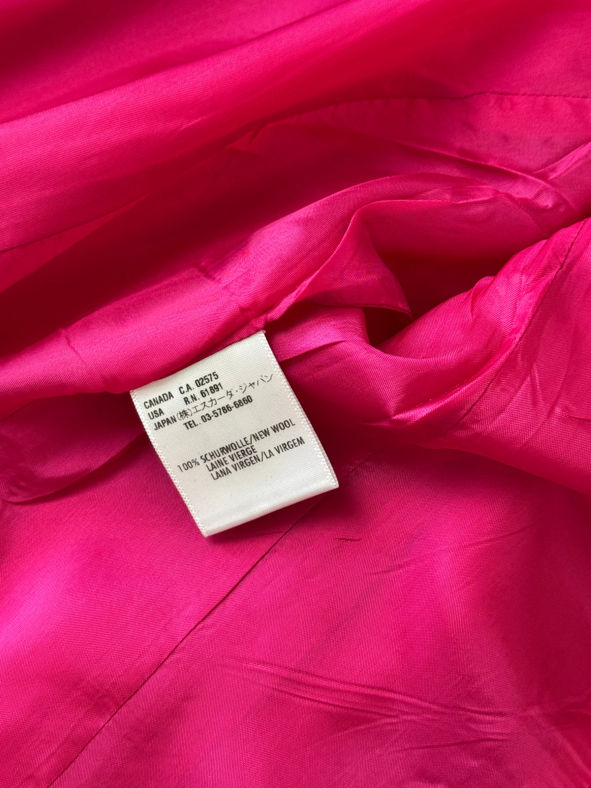 Sacou premium ESCADA din 100% lână cu rever dublu și talie marcata ( mărimea 38/M)