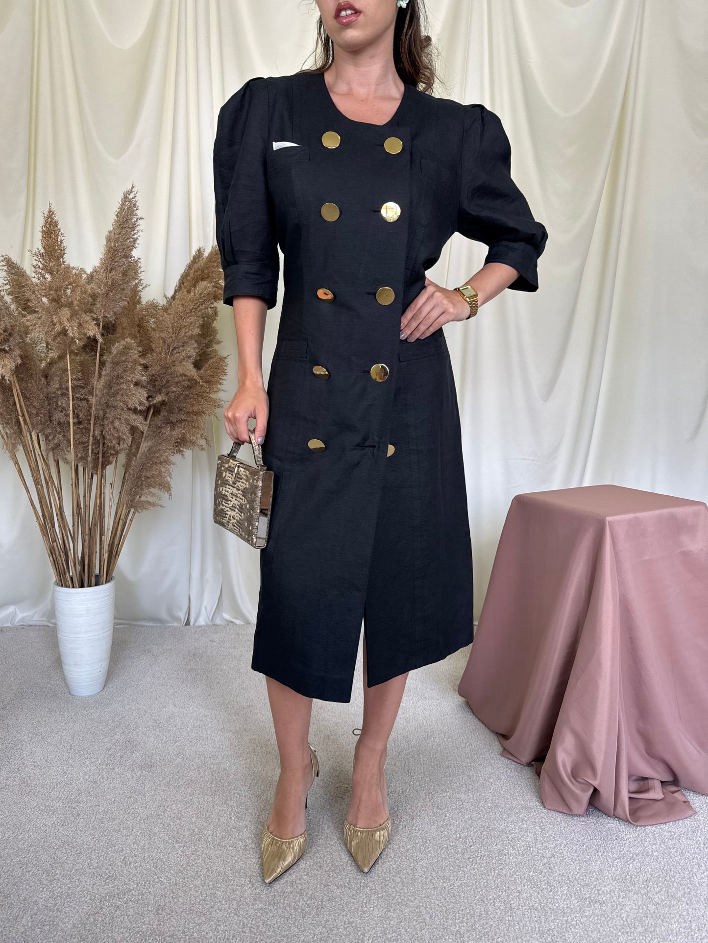 Rochie vintage RENZO din 100% in 
(Mărimea M/L)