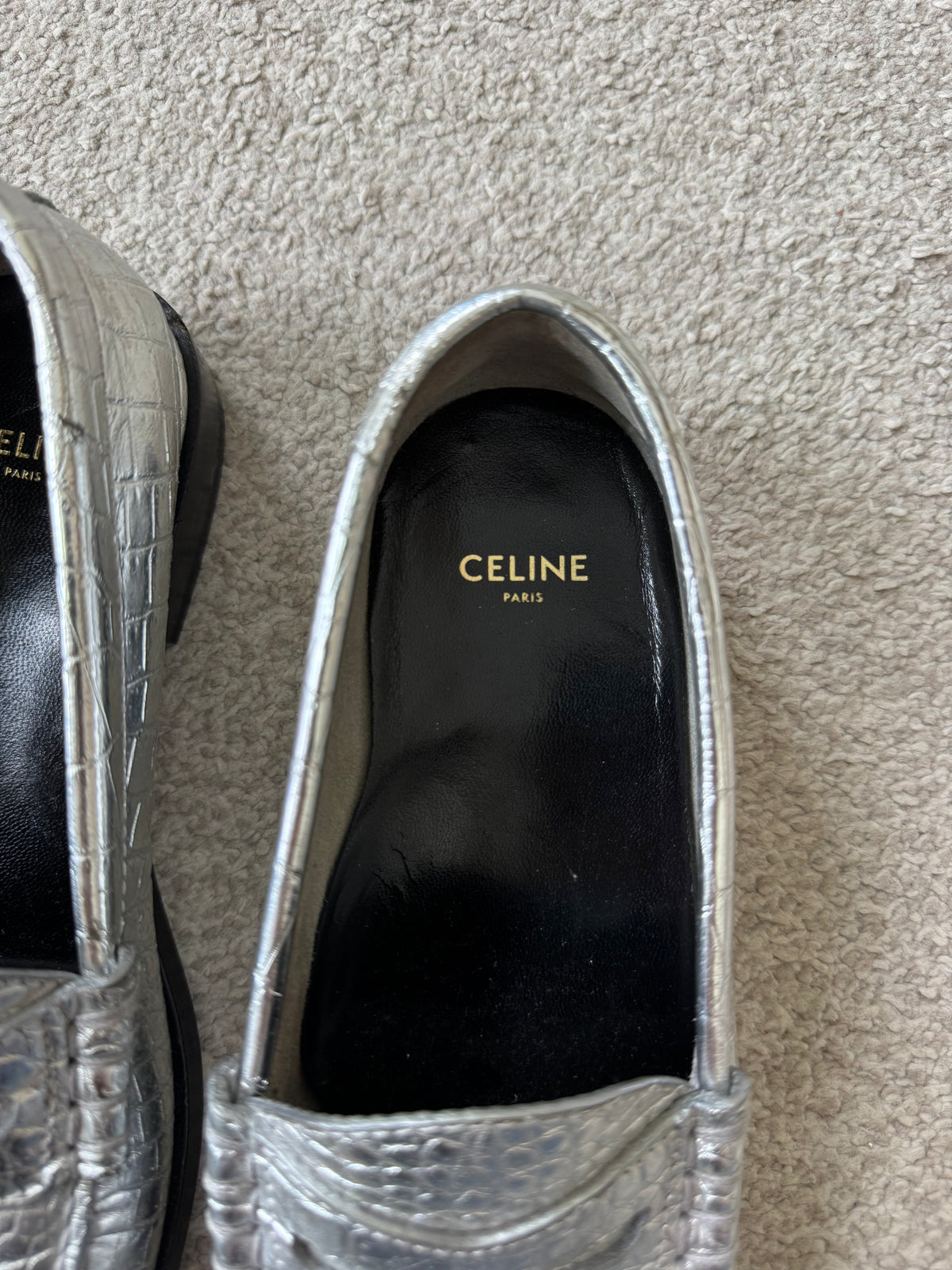 Mocasini CELINE din piele naturala, produs NOU ( mărimea 37)