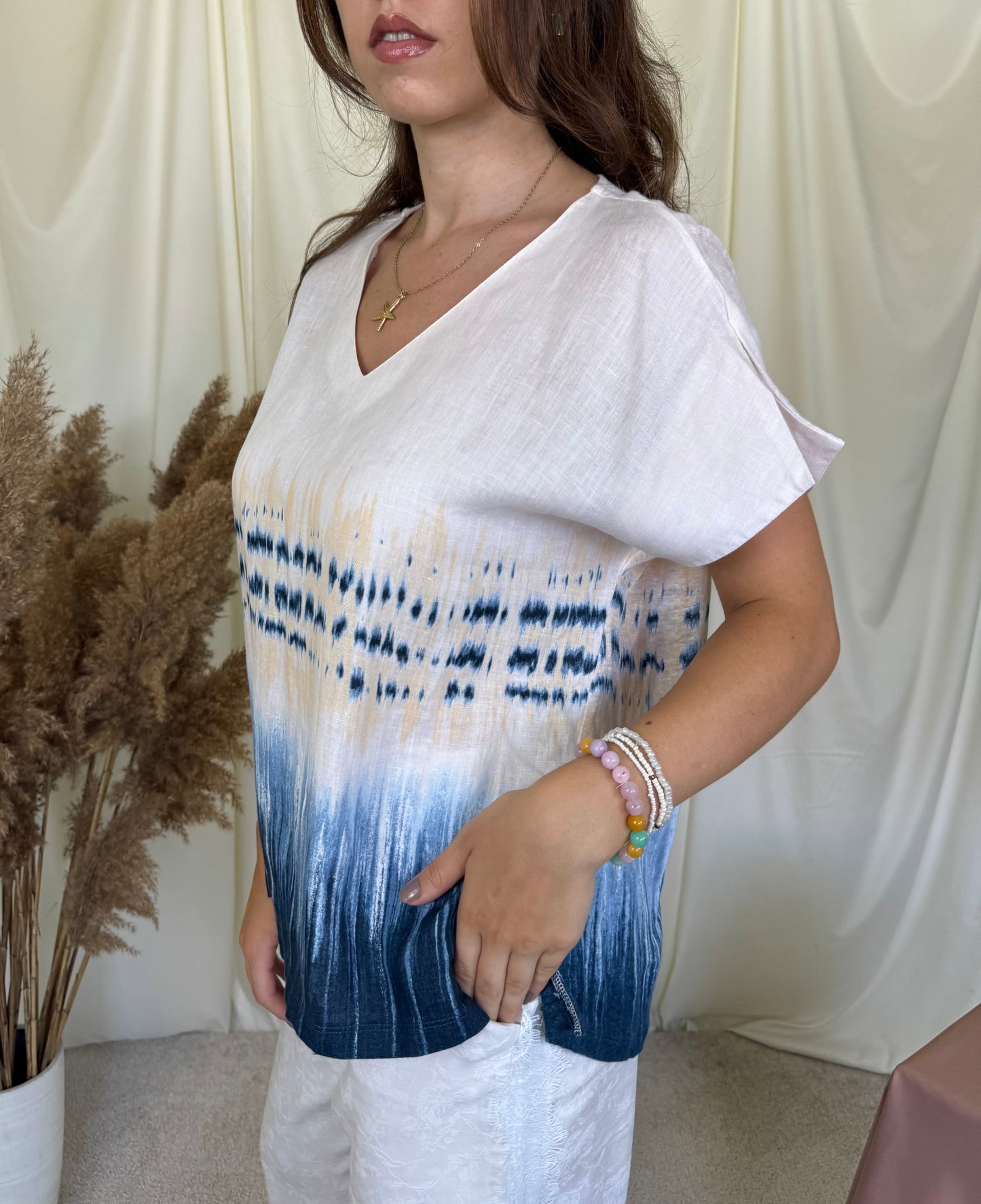 Tricou din 100 % in cu print gerry weber ( mărimea M)
