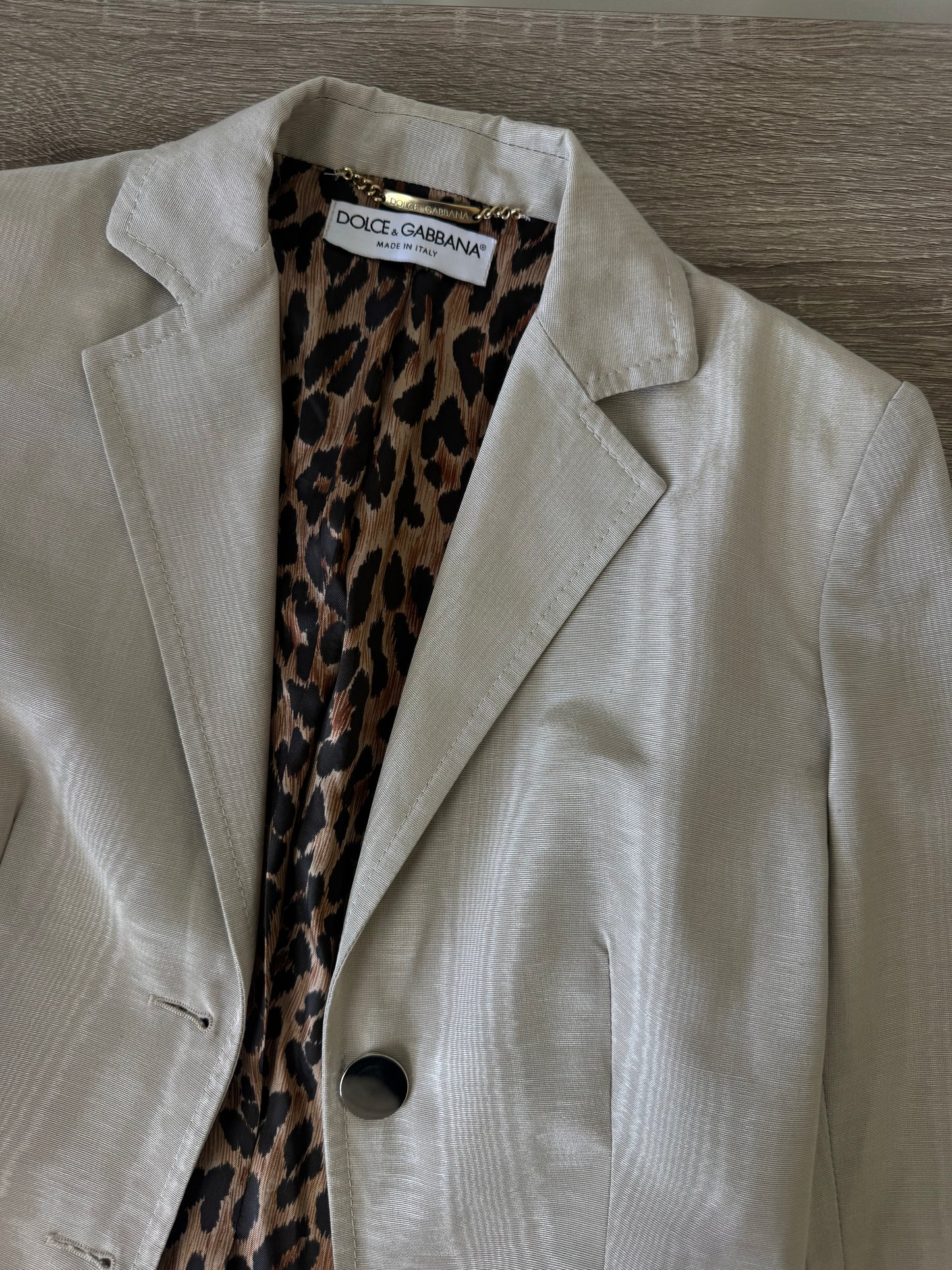 Sacou DOLCE&GABBANA cu talie cambrata și căptușeală cu print specific (Mărimea 34/XS)