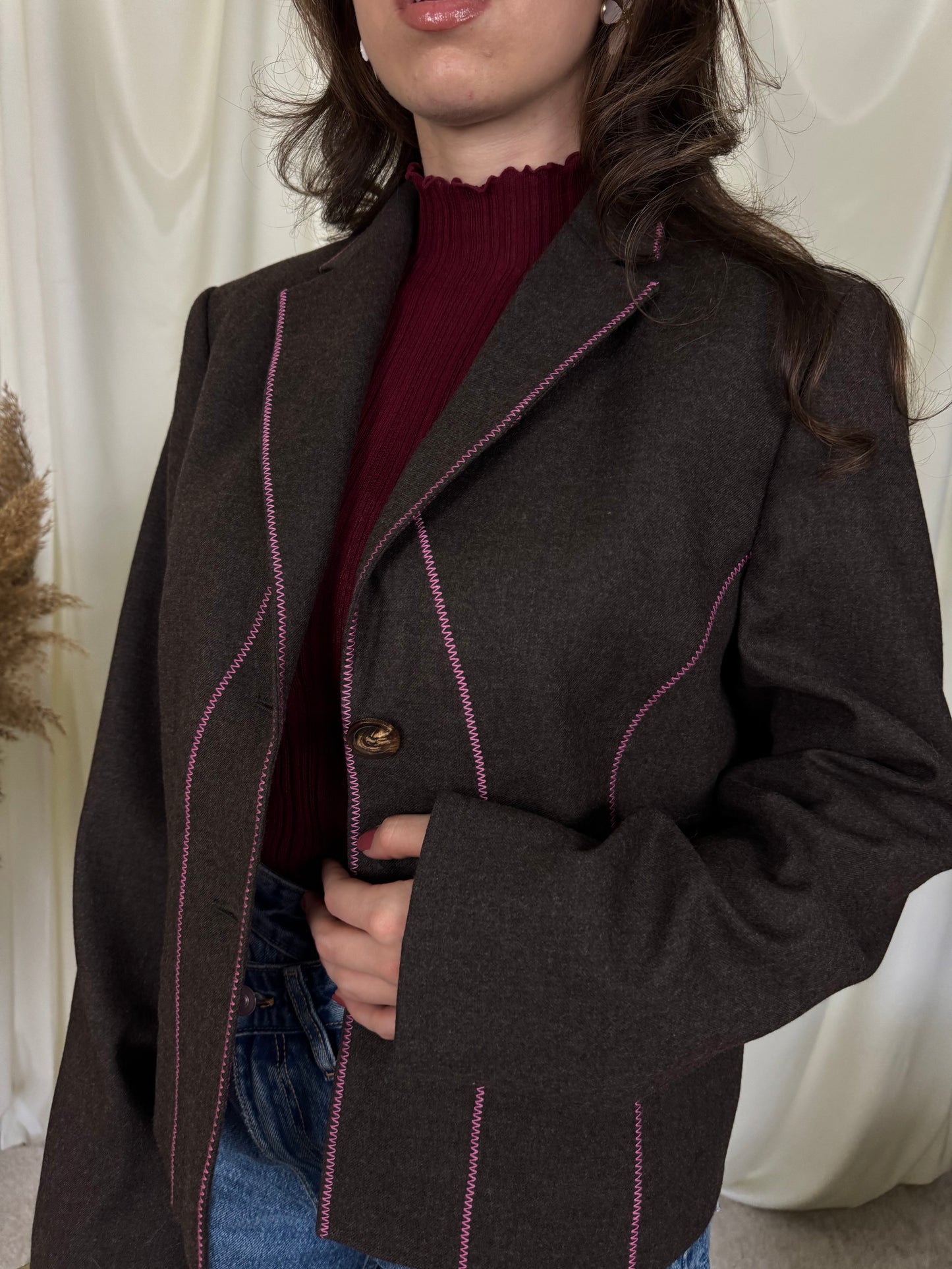 Sacou VALENTINO din stofă de la 100% lână fină, mărimea L