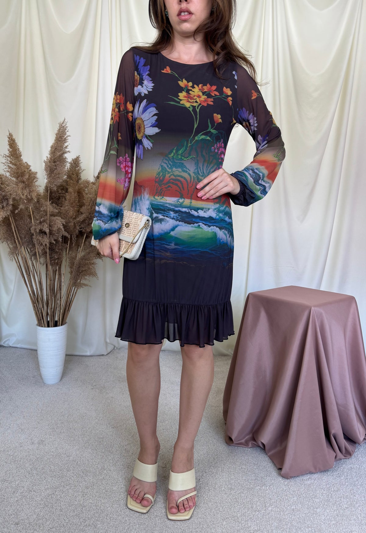 Rochie Desigual cu print superb ( mărimea S, M)