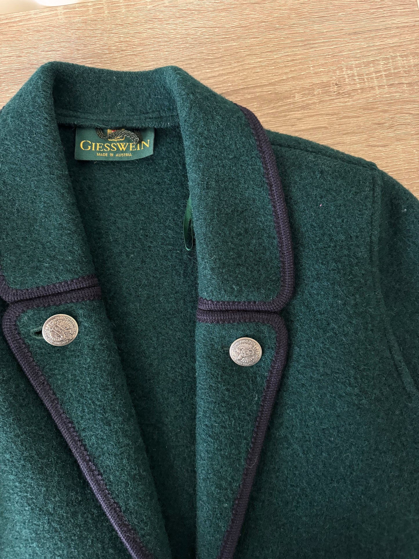 Jacheta vintage din lână groasa( M)