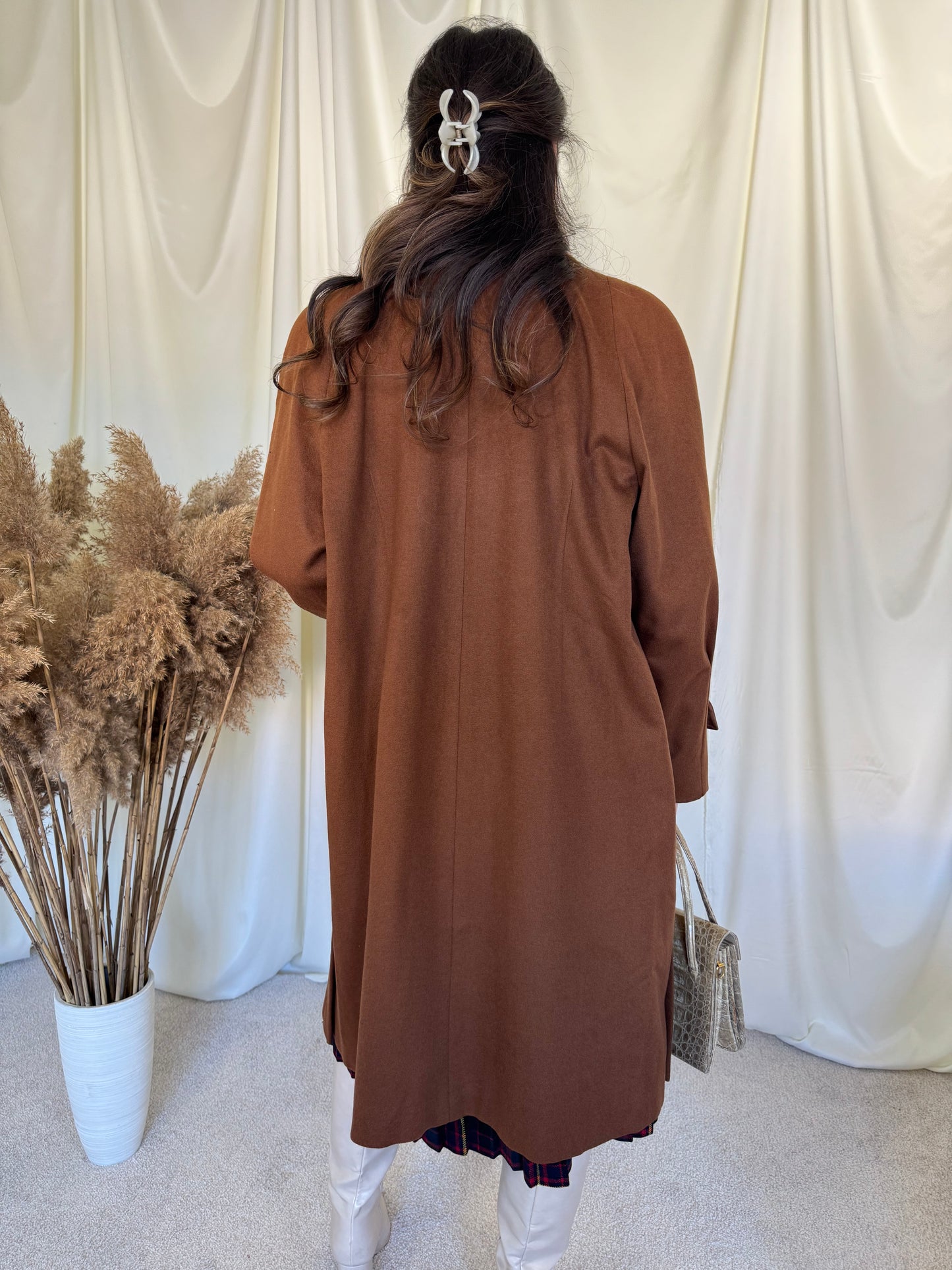 Palton vintage de lux din 100% cașmir( mărimea L)