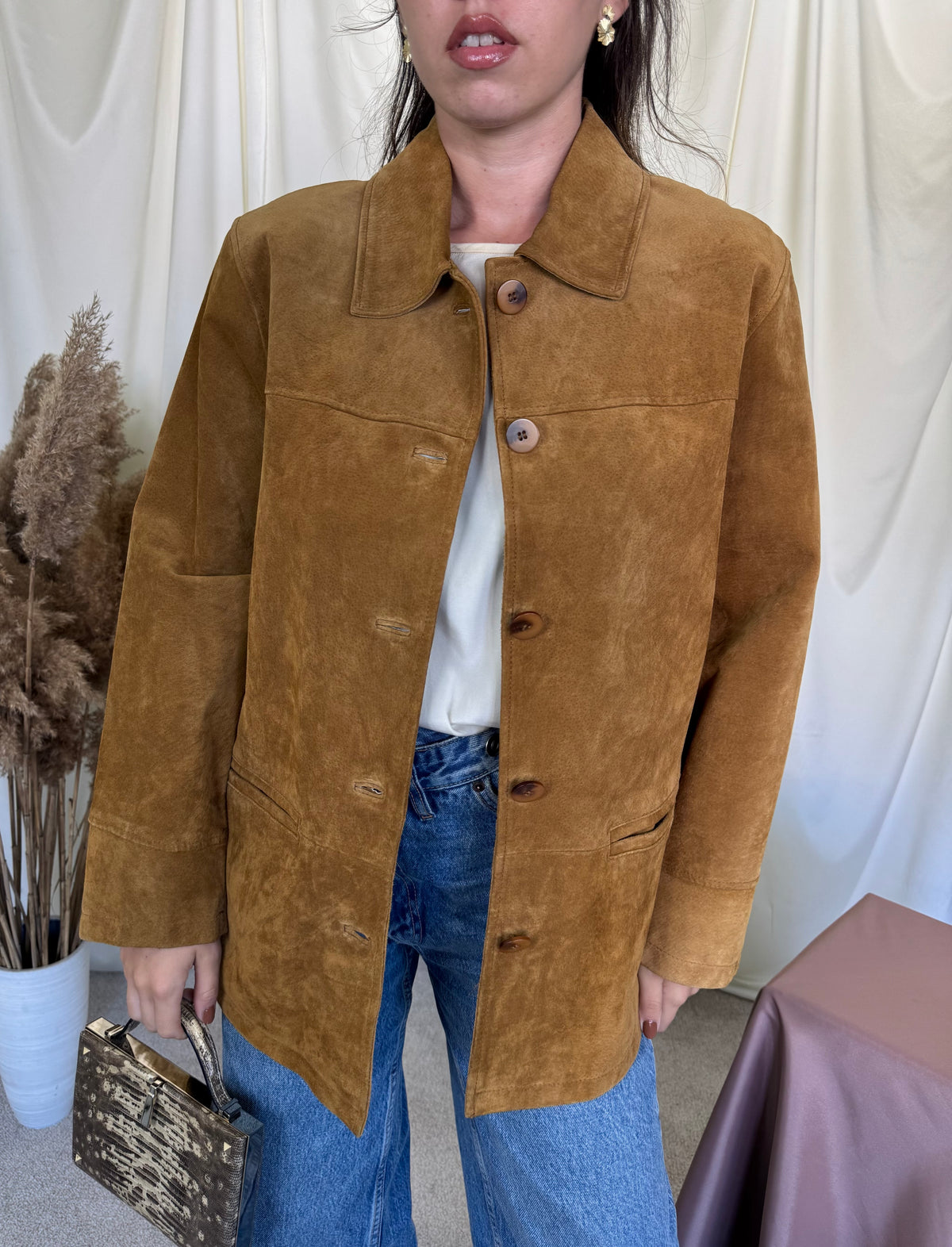 Jacheta super cool din piele naturală nappa, produs nou ( mărime 40- M/L)