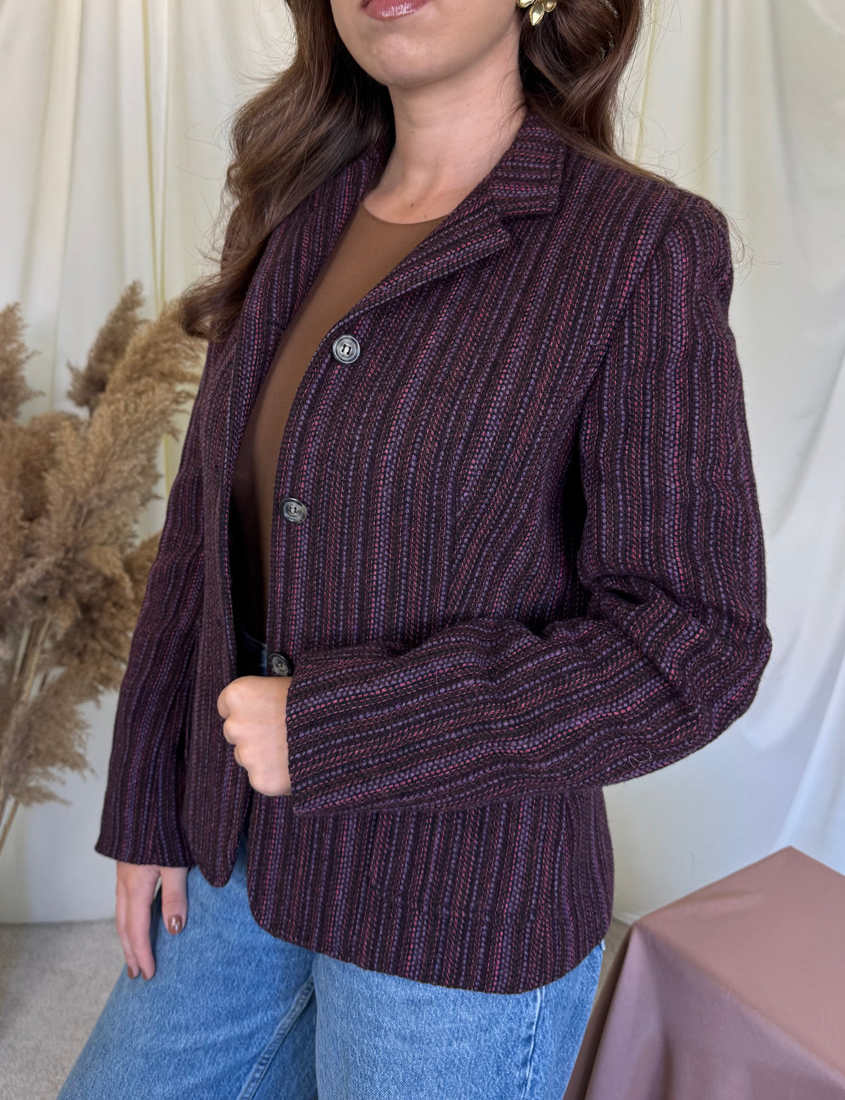 Sacou tip jachetă  MAX MARA din stofa de 97% lână ( mărimea S/M)
