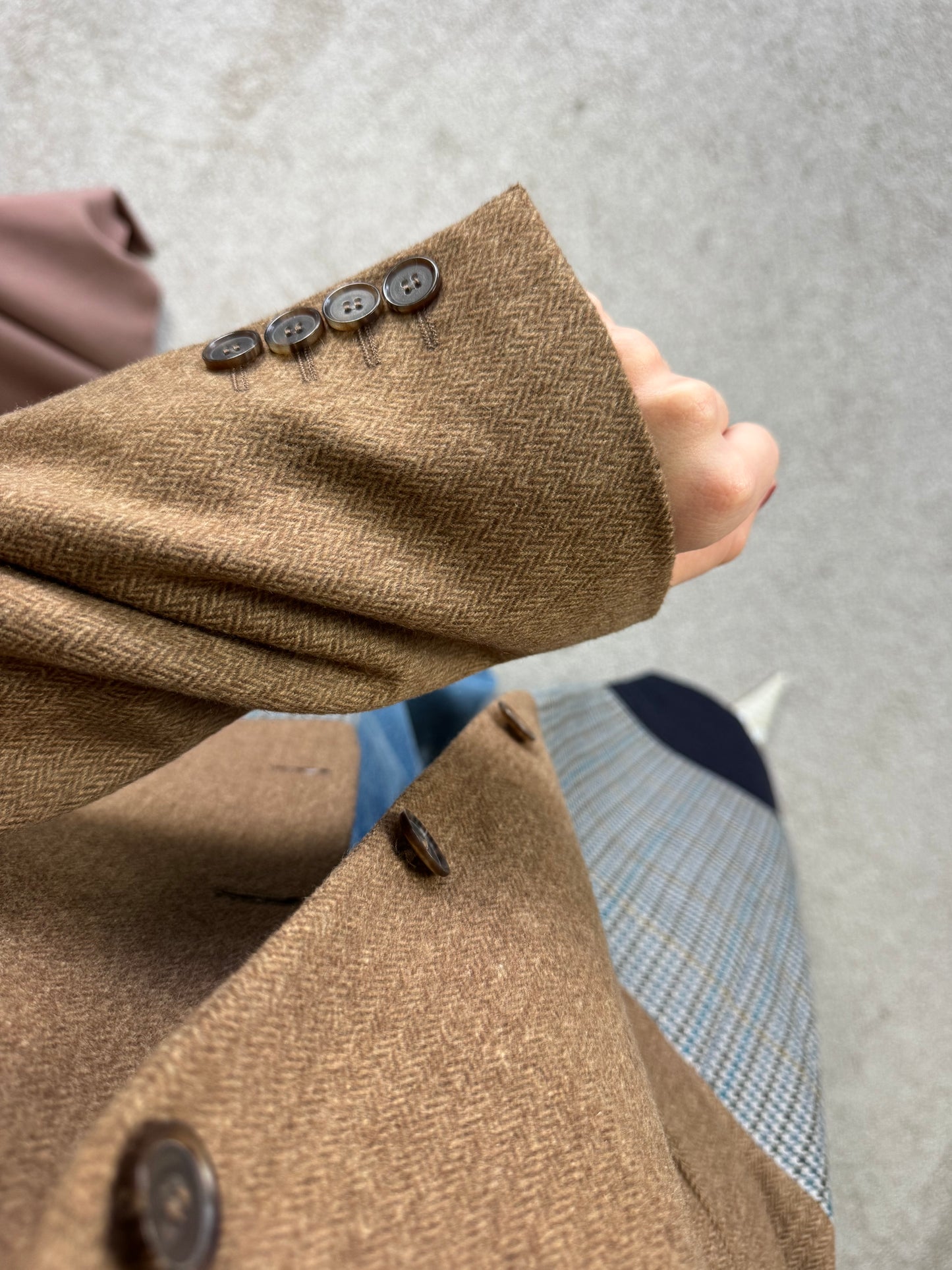 Palton din lână și cașmir unicat ( M)