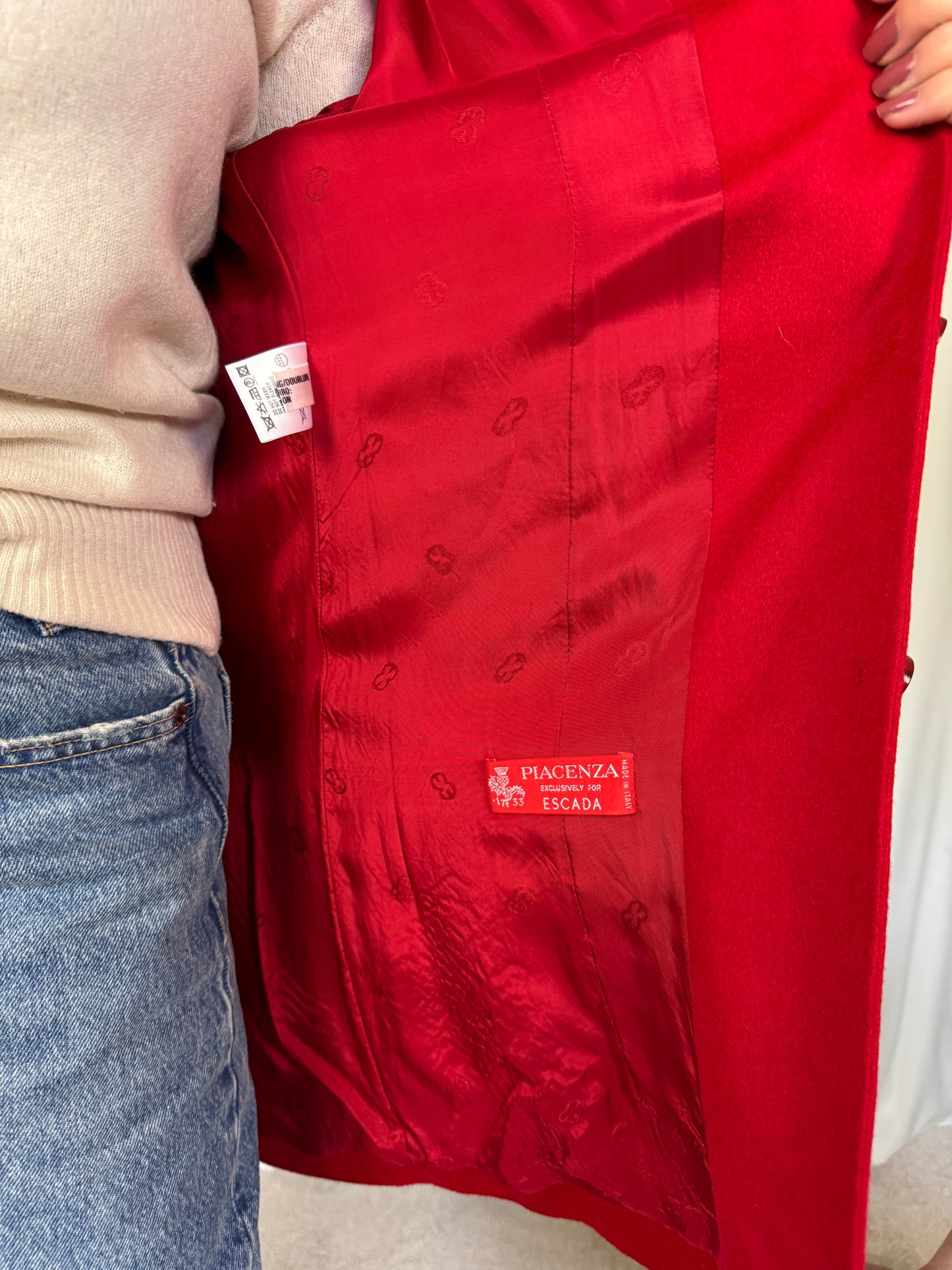 Piesa vintage premium escada, stofă piacenza