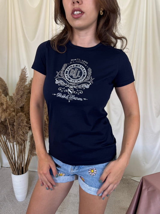 Tricou Ralph Lauren din bumbac cu logo 
(Mărimea XS)
