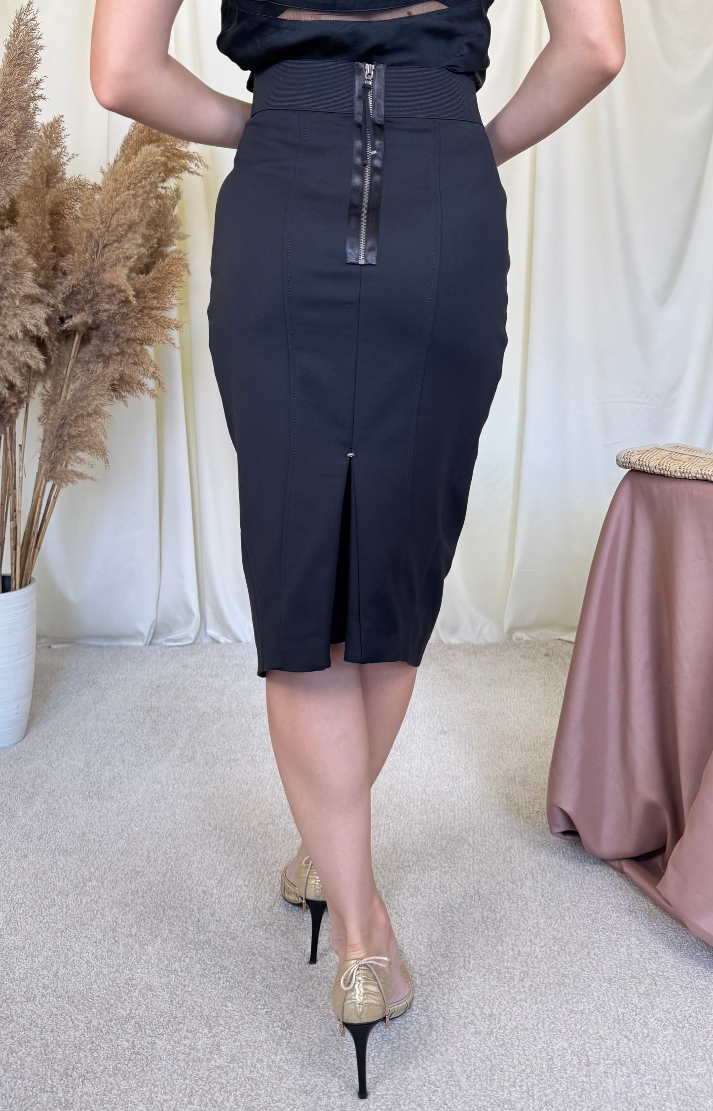 Fusta premium MAX MARA- SPORTMAX cu talie înaltă 
(Mărimea S/M)