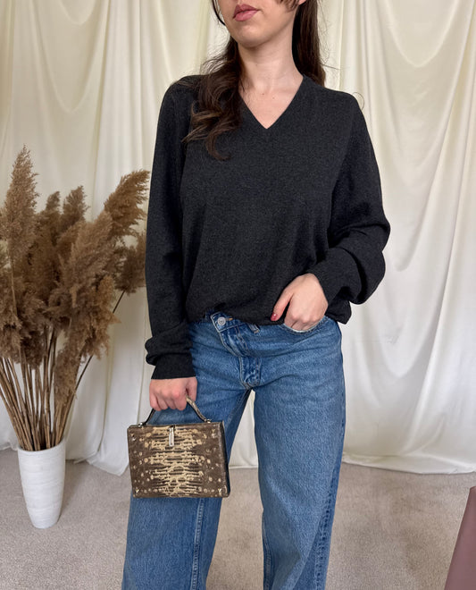 Pulover 100% cașmir SaintLaurent YSL (mărimea L/XL)