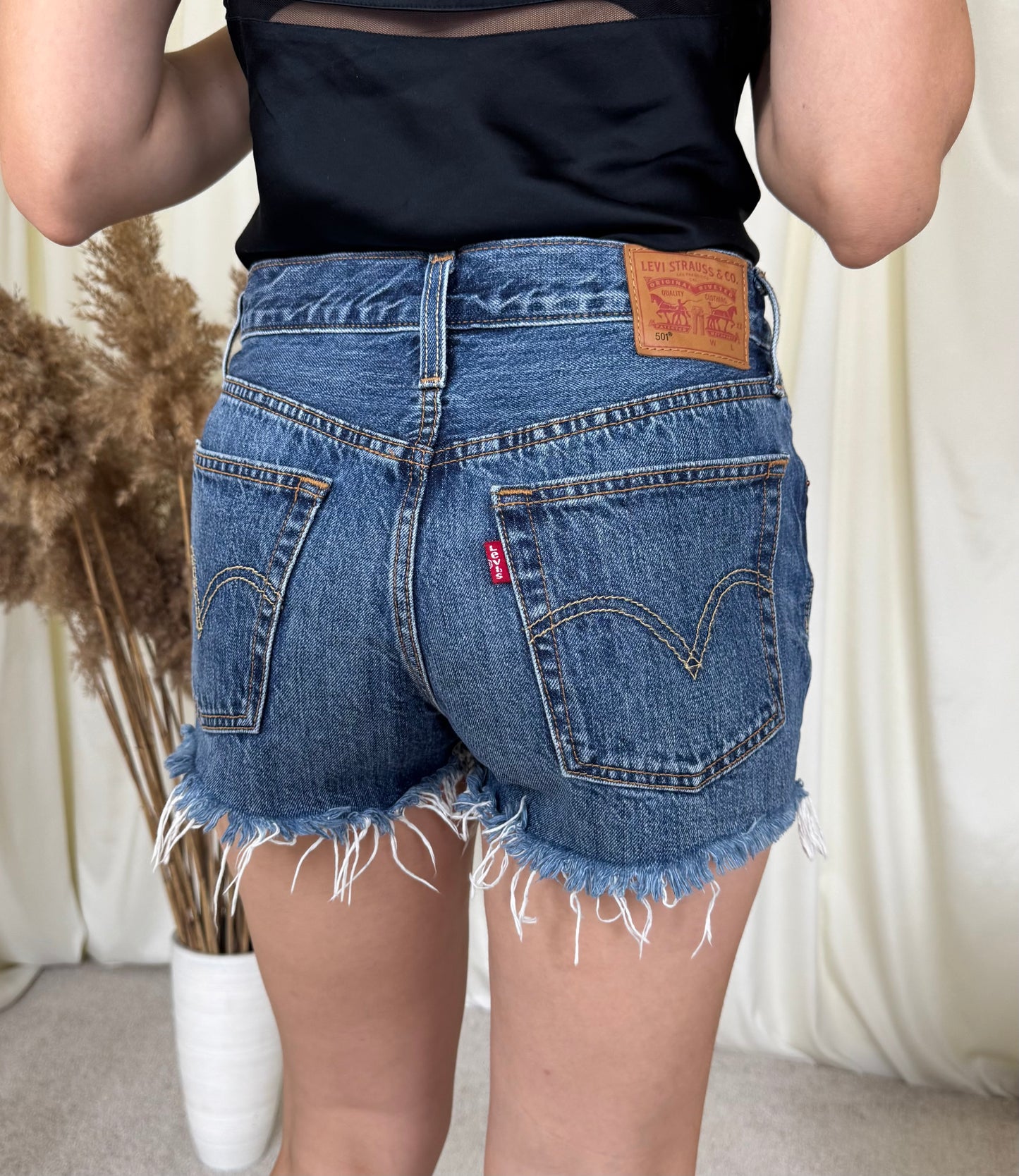 Levi’s 501 washed denim ( mărimea xs/s)