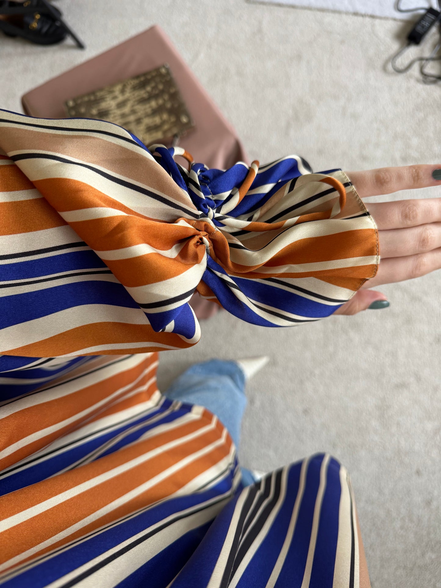 Bluza premium MULBERRY cu print 
(Mărimea M-XL)