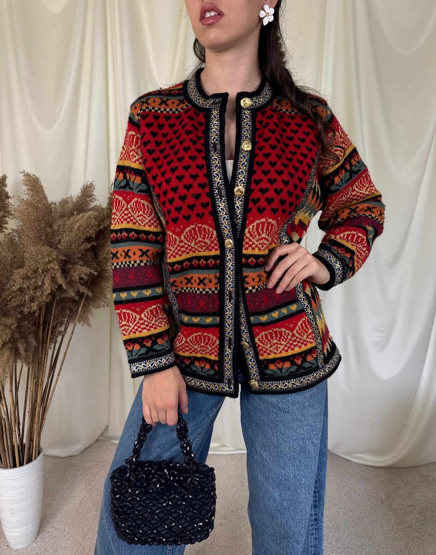 Jacheta vintage din lână pură