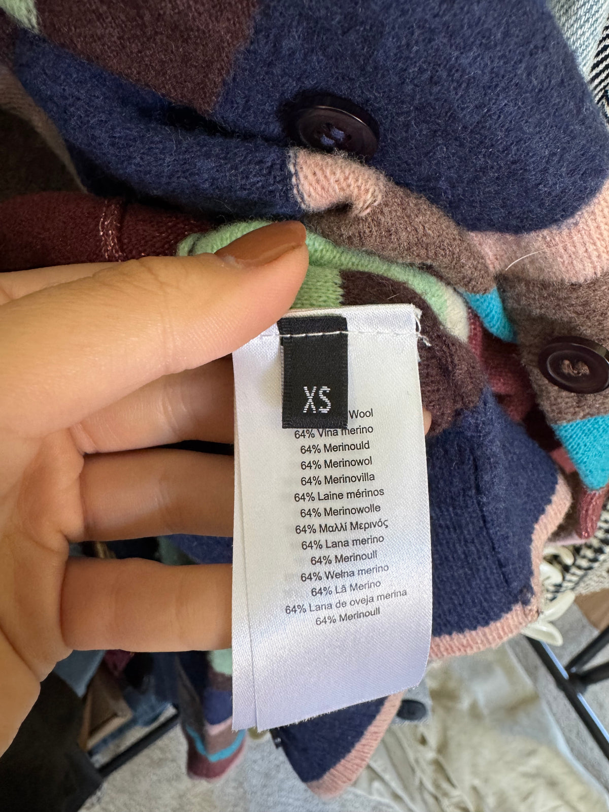 Jerse premium PAUL SMITH in dungi din lana și merino ( mărimea xs/s)