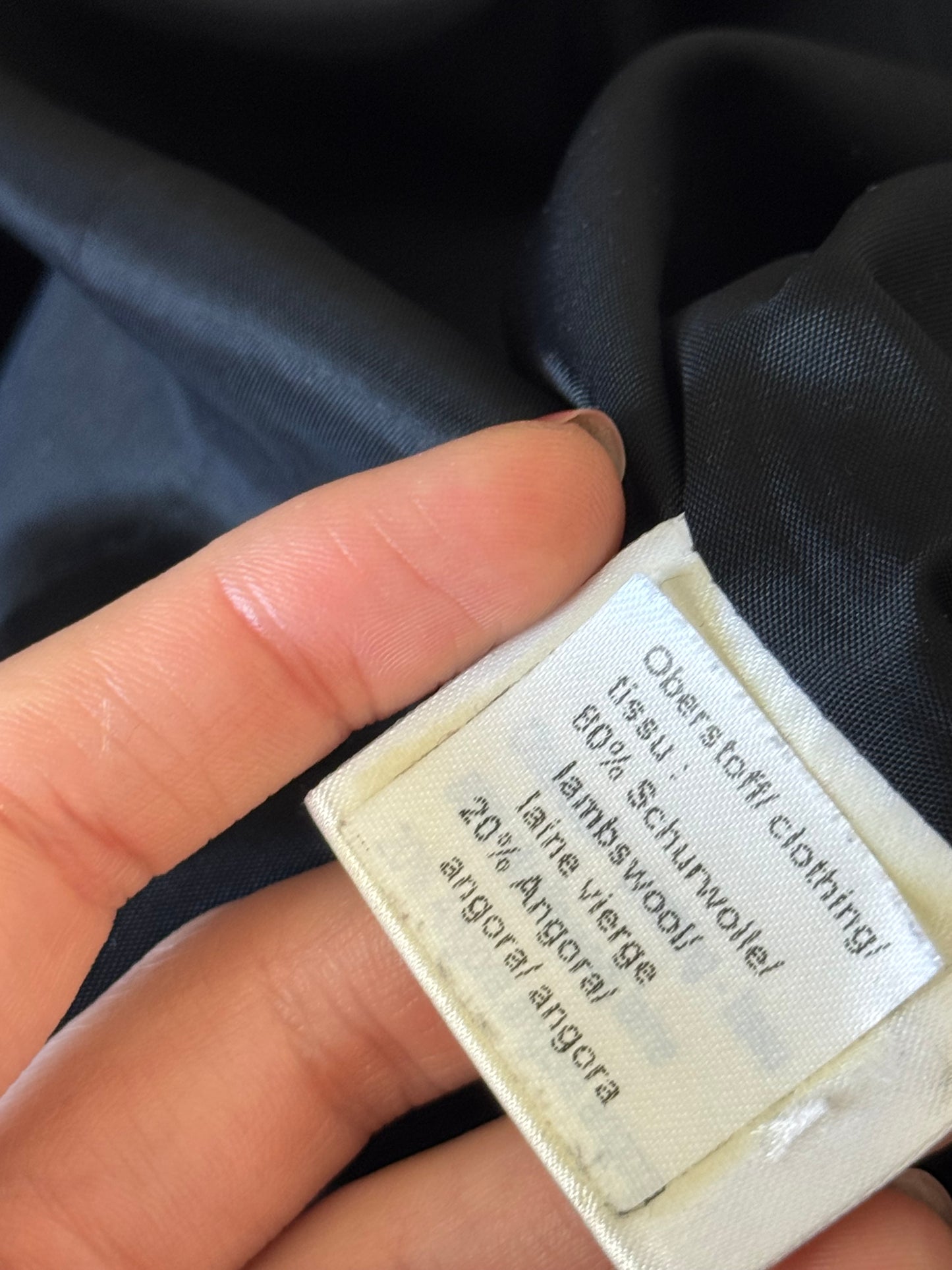 Palton de brand din stofă superbă lână și angora( mărimea S)