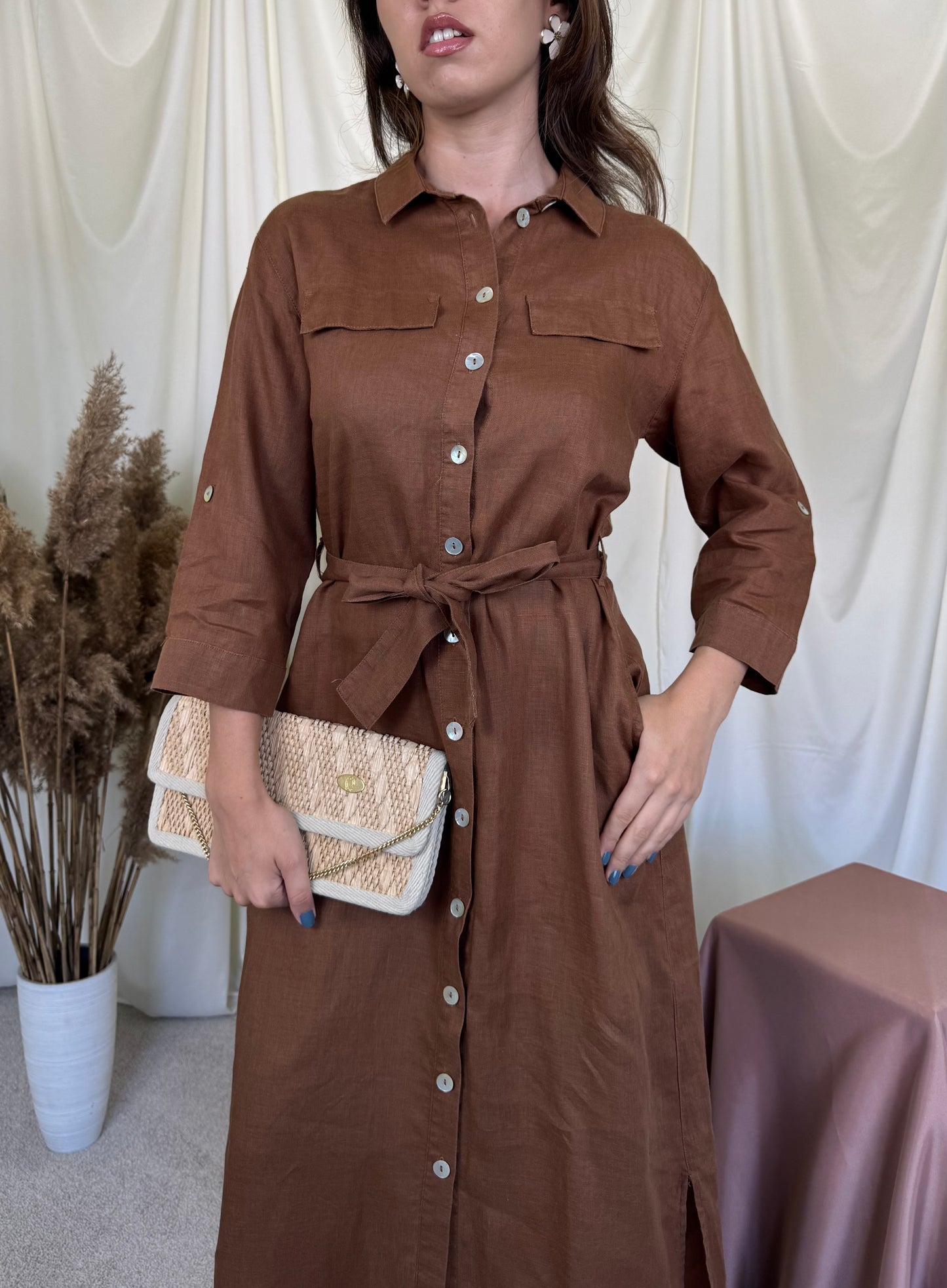 Rochie GERRY WEBER din 100% in cu cordon pentru marcarea taliei ( mărimea S/M)