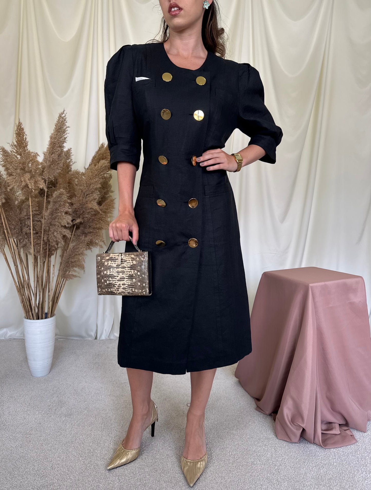 Rochie vintage RENZO din 100% in 
(Mărimea M/L)