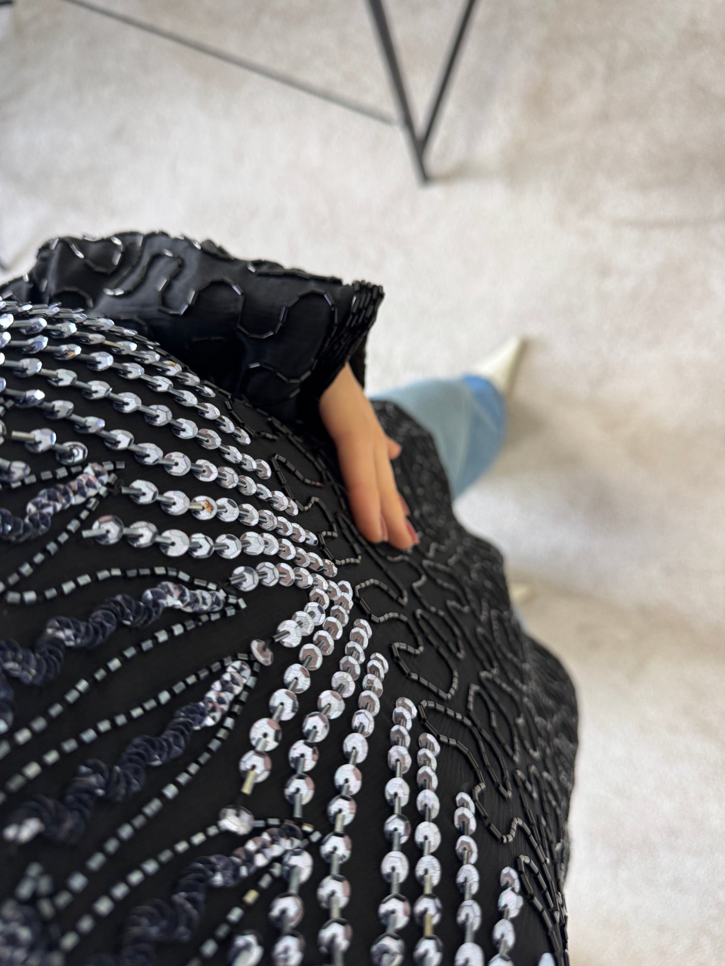 Piesa vintage din mătase naturală ( mărimea L)