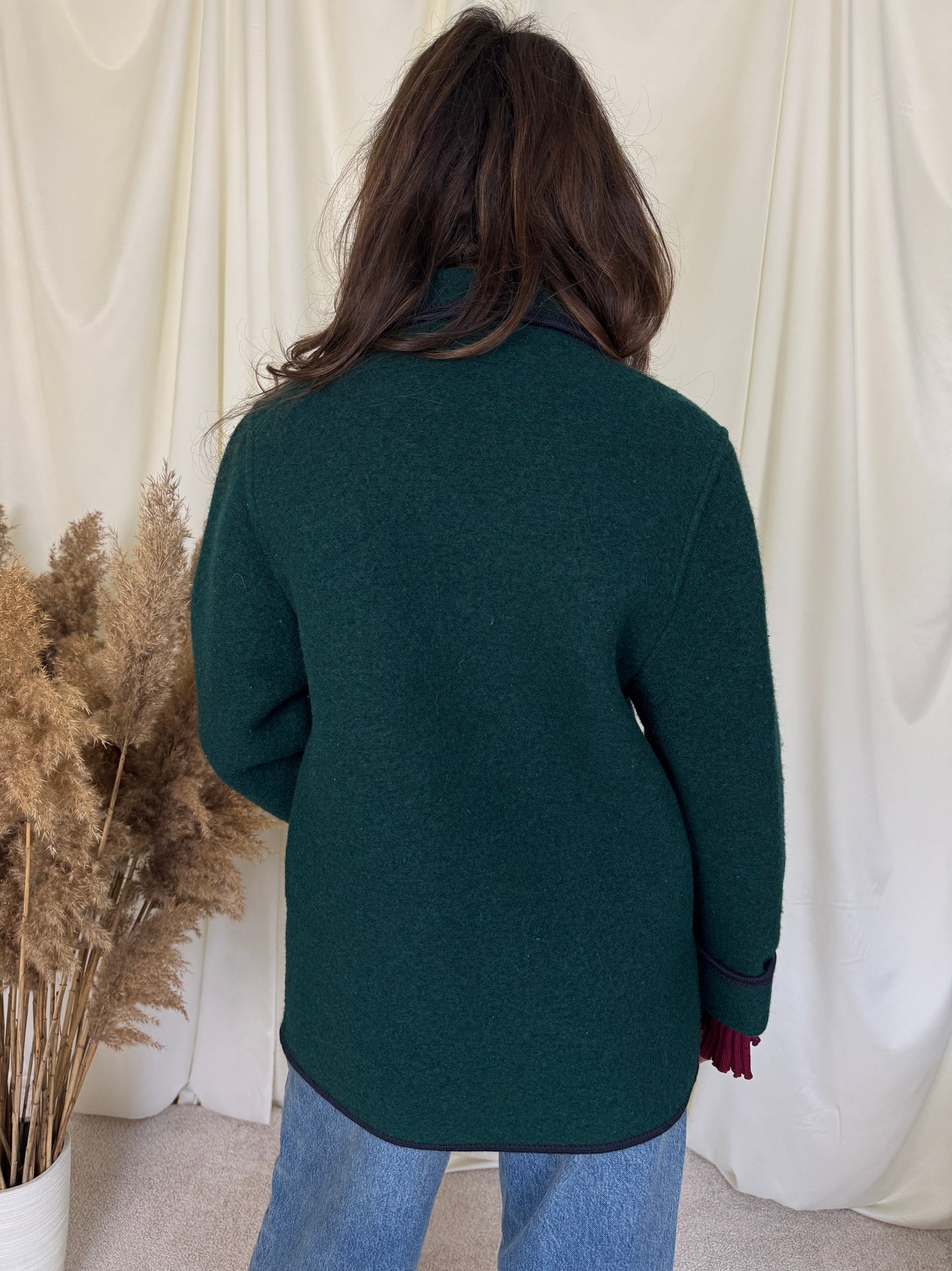 Jacheta vintage din lână groasa( M)