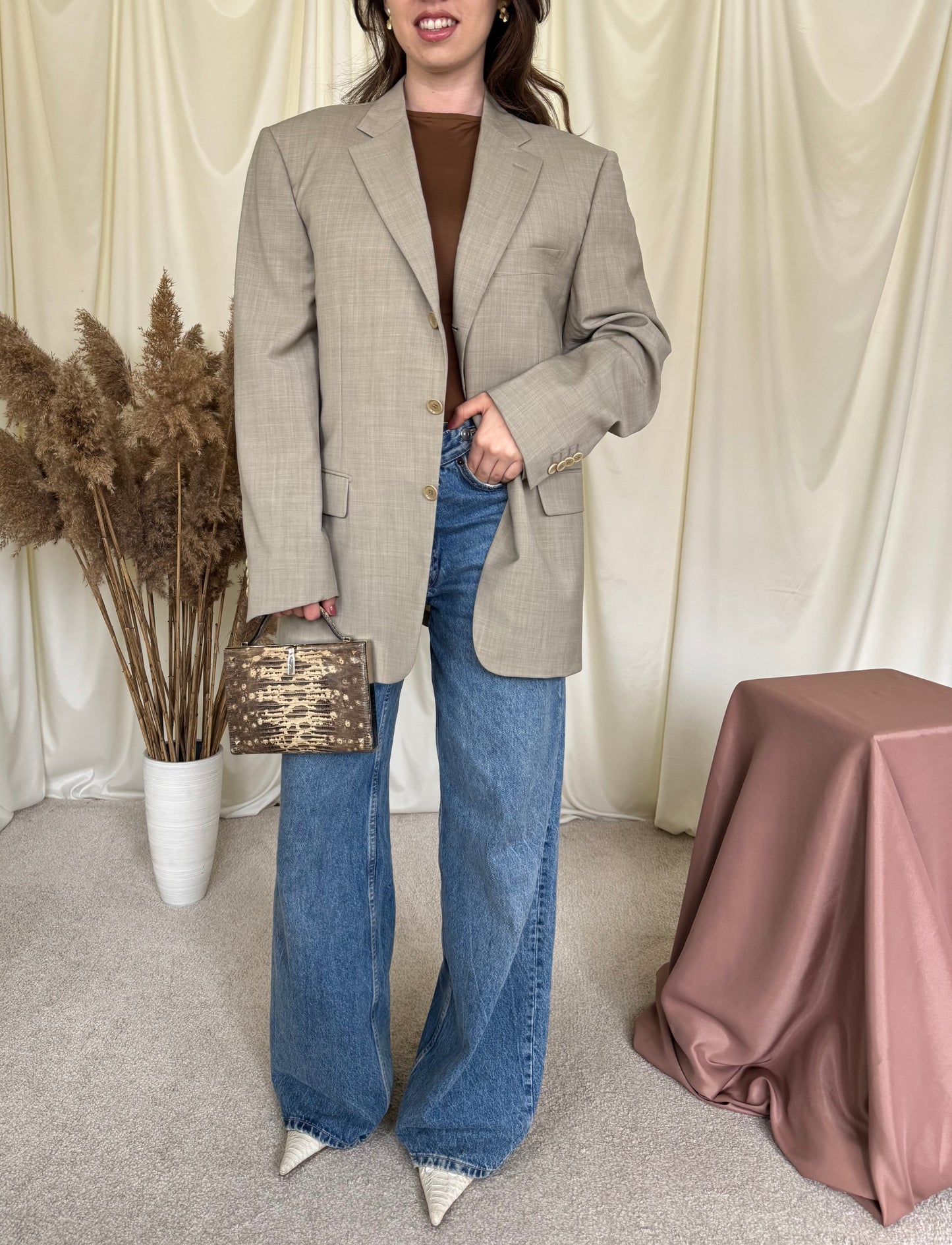 Sacou luxury PAL ZILERI din 100% lână fină, primăvară-vară 
(Mărimea L)
