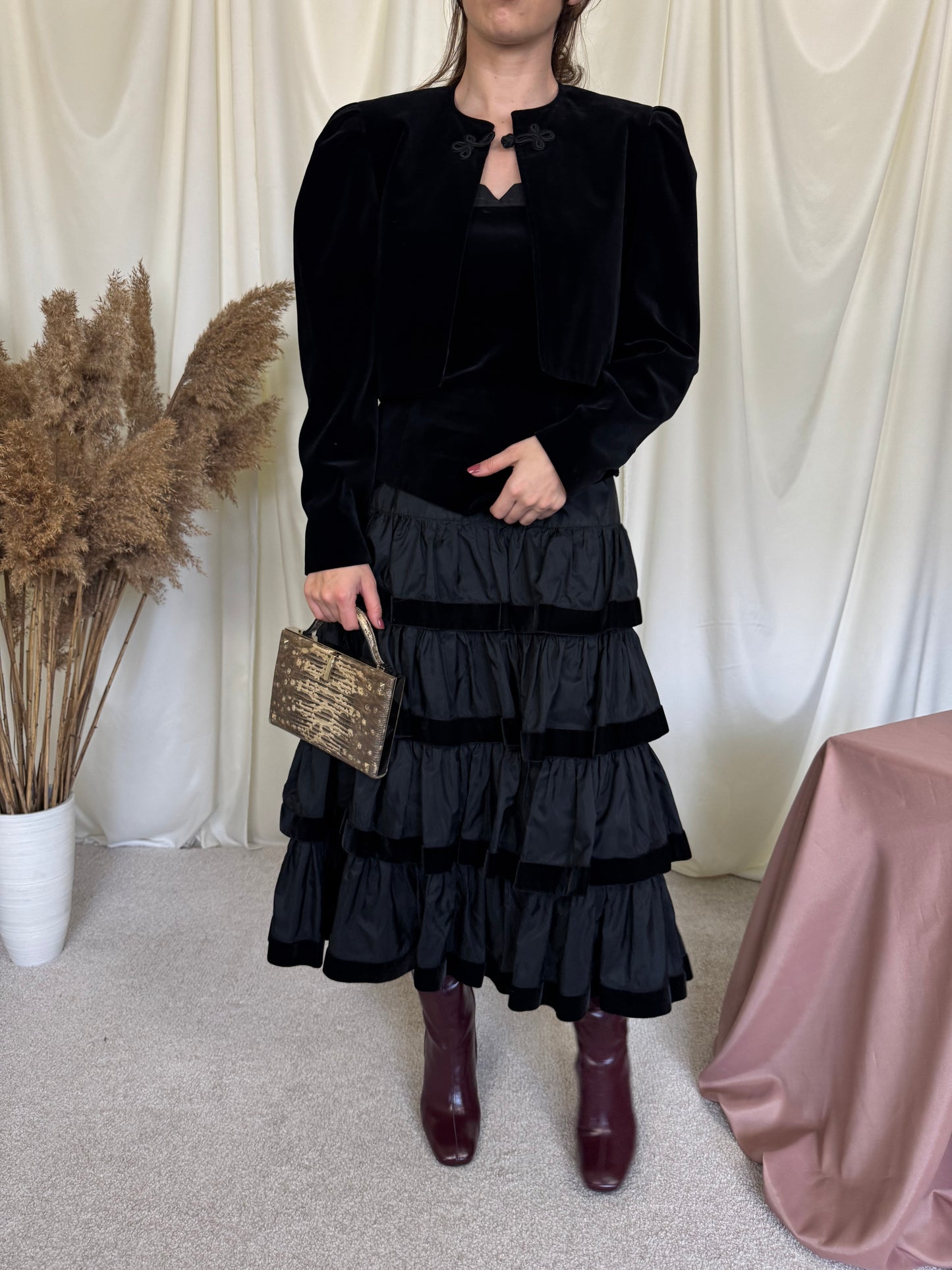 Set vintage din catifea Escada mărimea 36/S