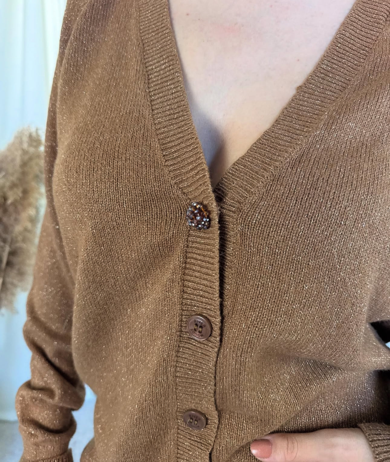 Cardigan maro RIVERWOODS(mărimea L)