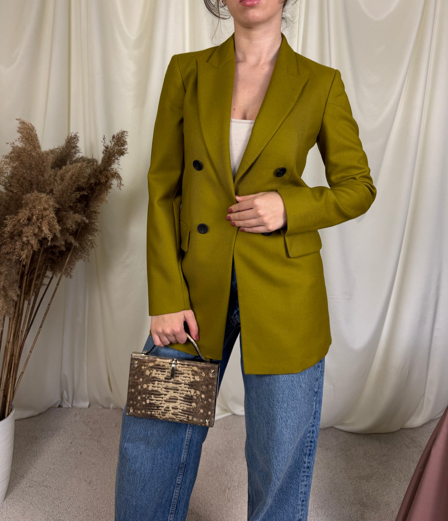 Sacou Massimo din stofă fină 100% lână, mărimea 34/XS