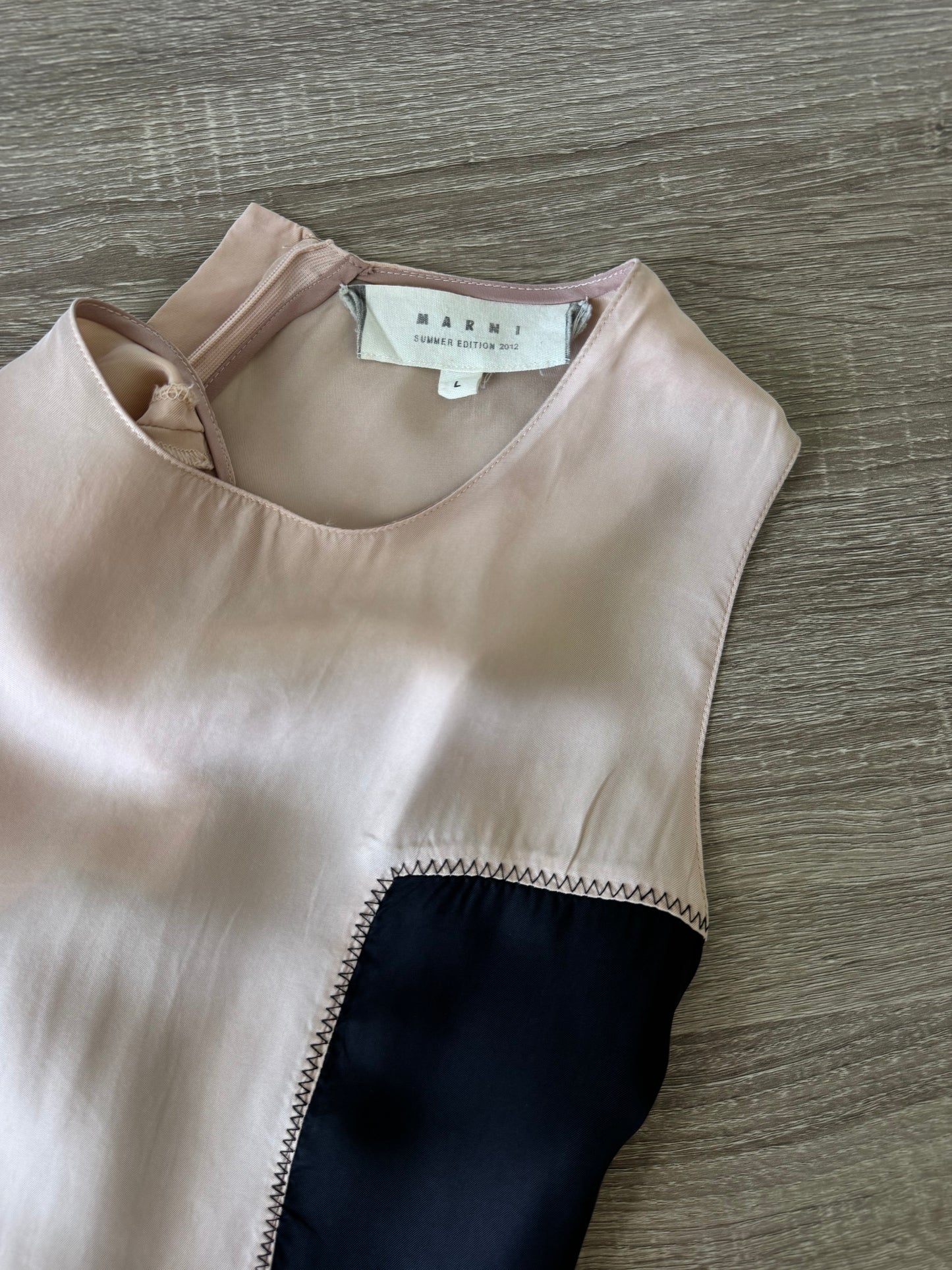 Rochie luxury MARNI din 100% mătase naturală, centura pentru ajustarea taliei ( mărimea S/M)